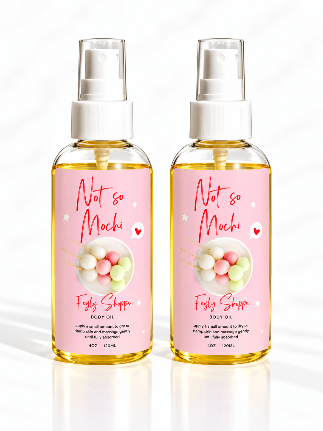 Gourmand Pink Mochi Scented Body Oil | Soft Skin Care for All Skin Types