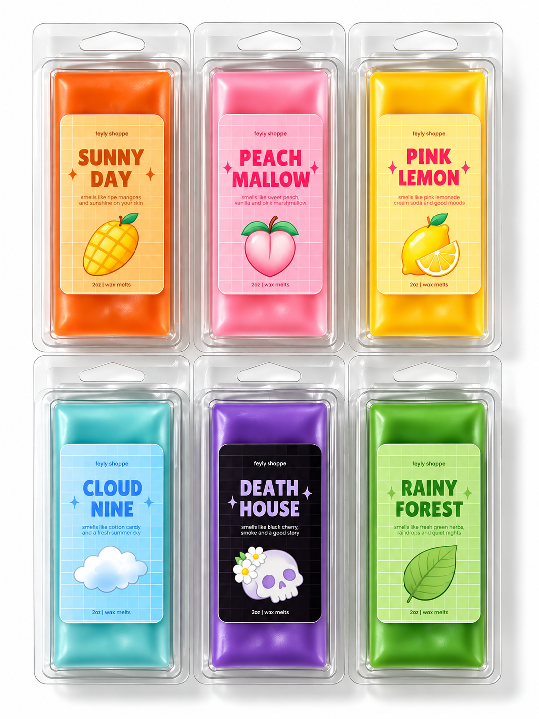Cotton Candy Soy Wax Melts | Peach & Pink Lemonade Home Fragrance