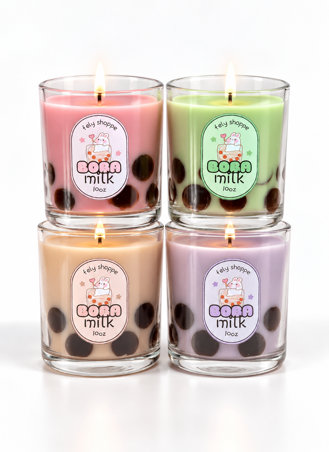 Kawaii Boba Milk Tea Candle | Cute Boba Candles