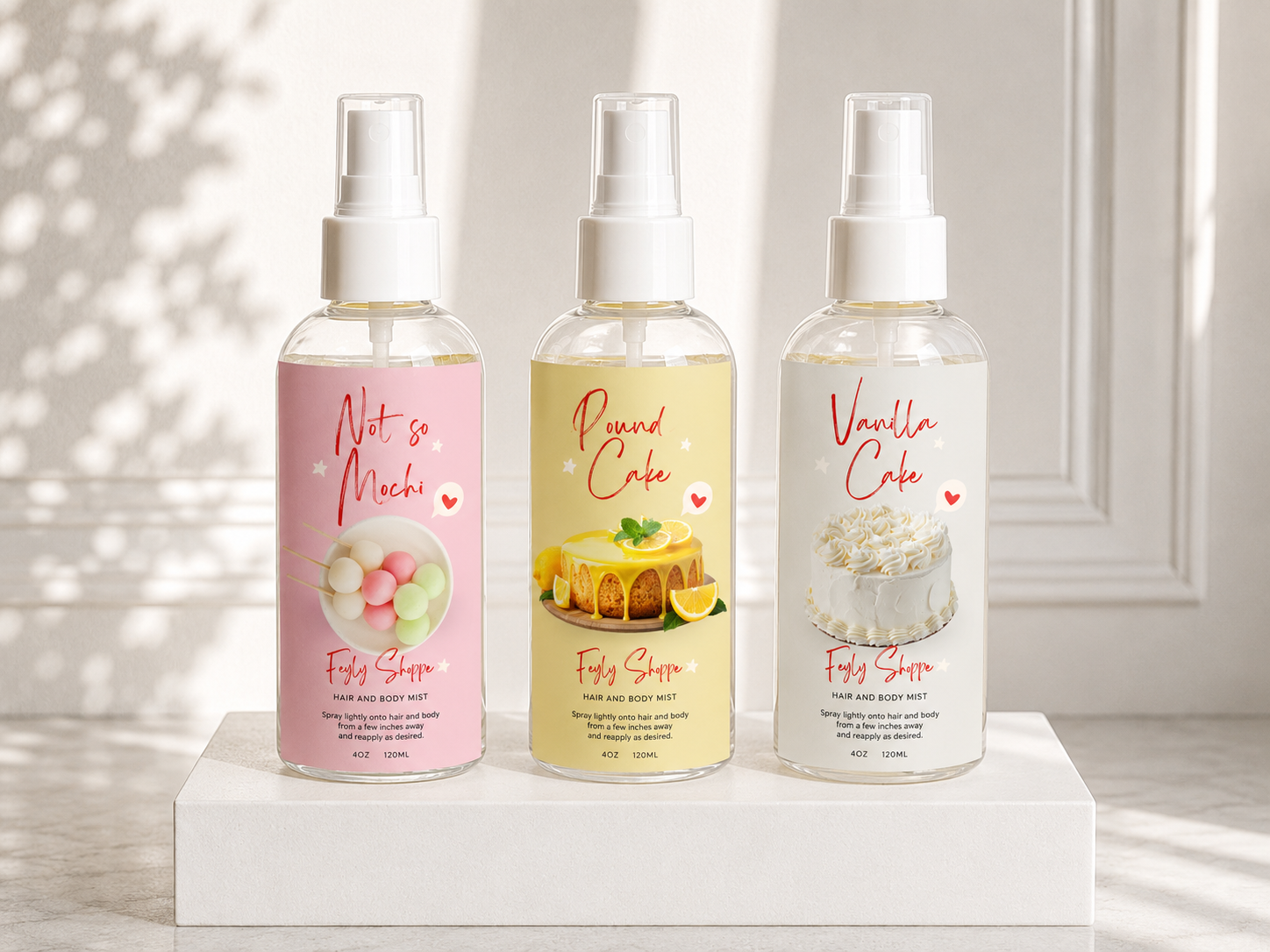 Gourmand Dessert Cake Body Mist | Long-Lasting Body Fragrance