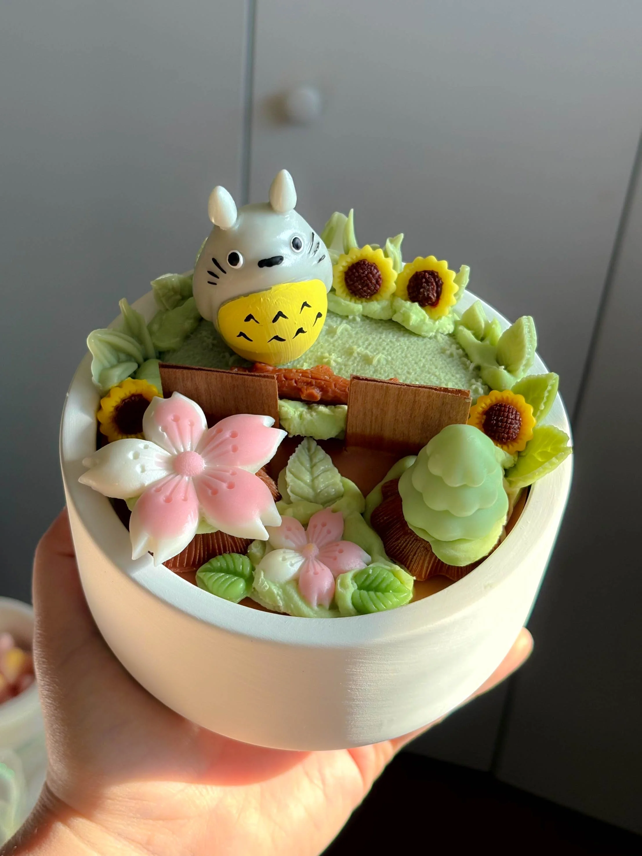 Totoro inspired candle