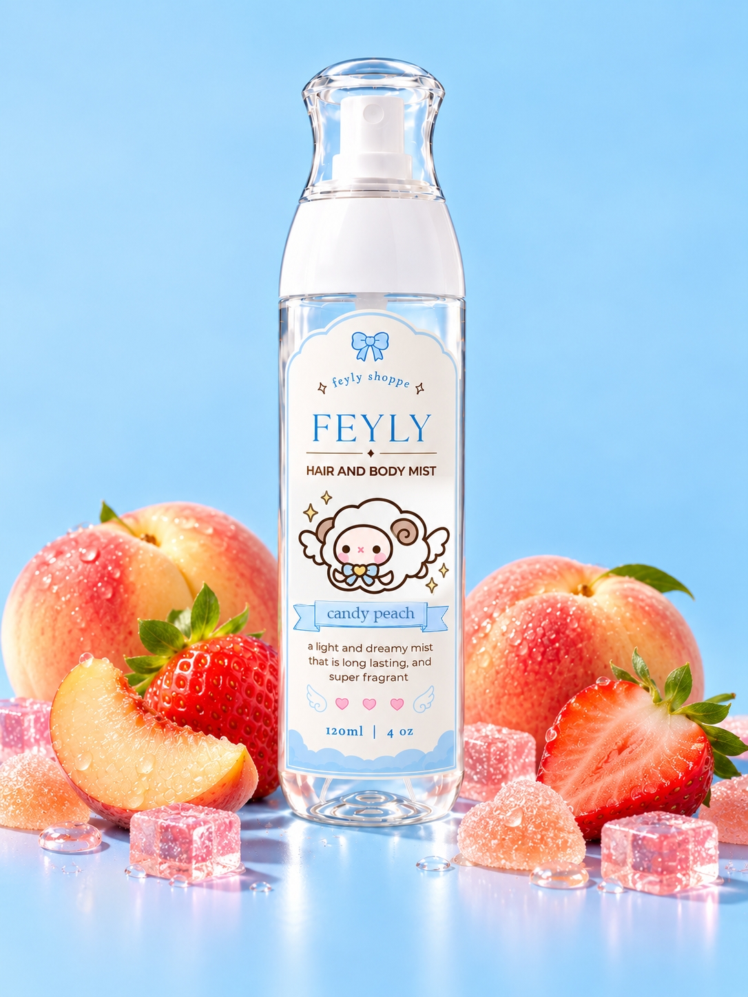 Candy Peach Body Mist | Sweet Gourmand Fragrance Spray