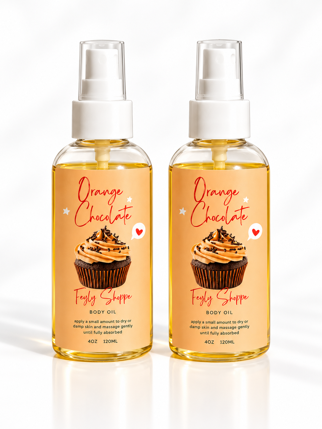 Gourmand Orange Chocolate Scented Body Oil | Soft Skin Care for All Skin Types