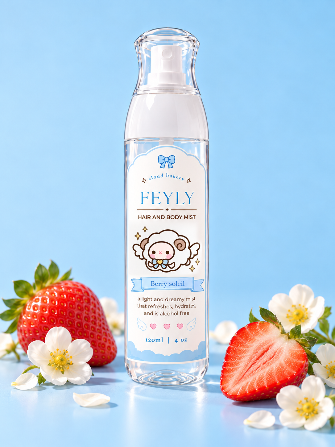 Strawberry Coconut Gourmand Body Mist | Alcohol Free Gourmand Fragrance