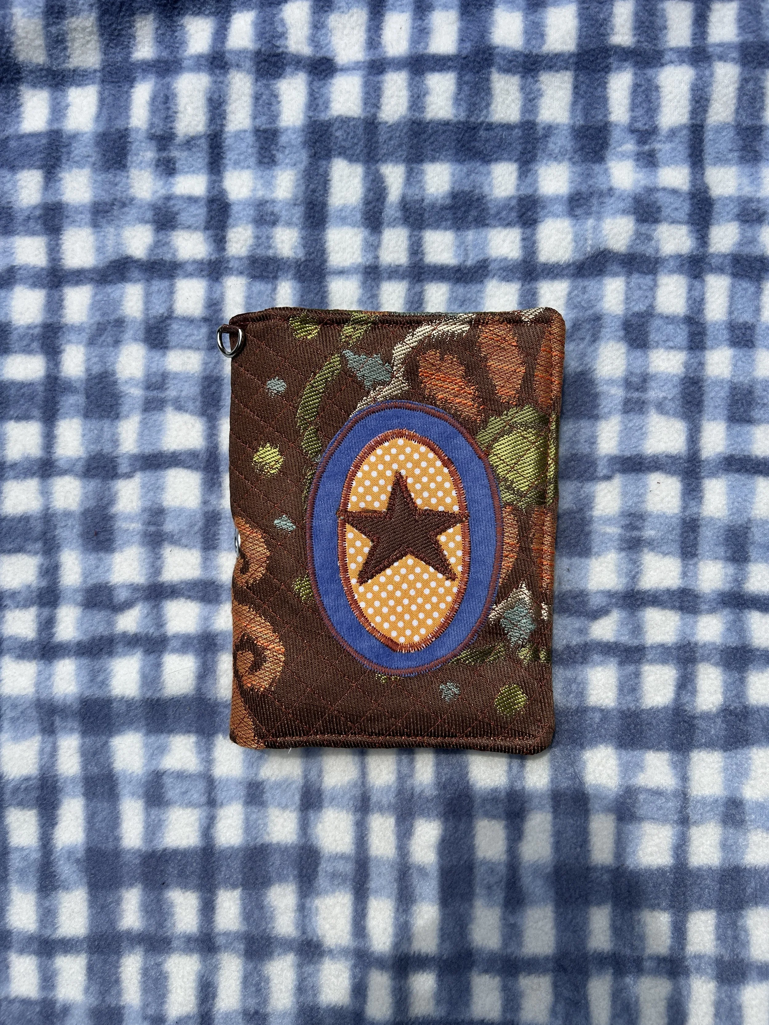 Traveler's Sketchbook (A6) - Brown/Blue/Orange Polka Dot