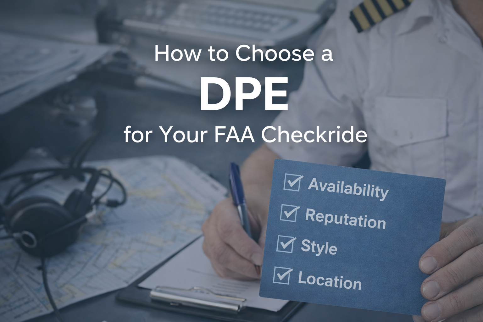 How to Choose a DPE for Your FAA Checkride