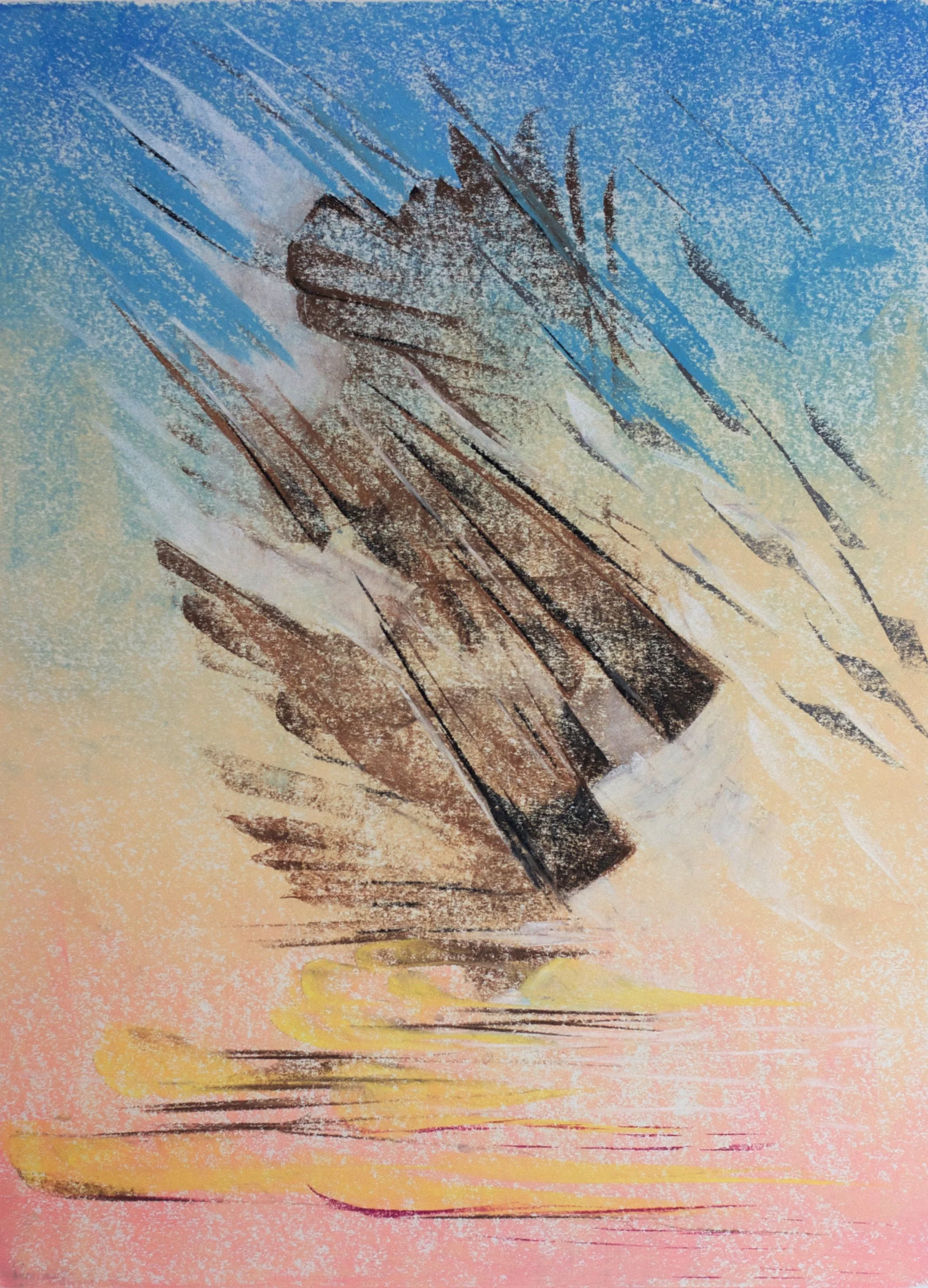 Gravel Pit No. 1, pastel, 16″ x 20″, 2018