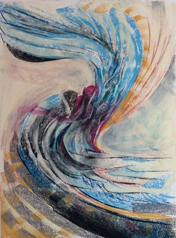 Gravel Pit No. 3, pastel, 16″ x 20″, 2018