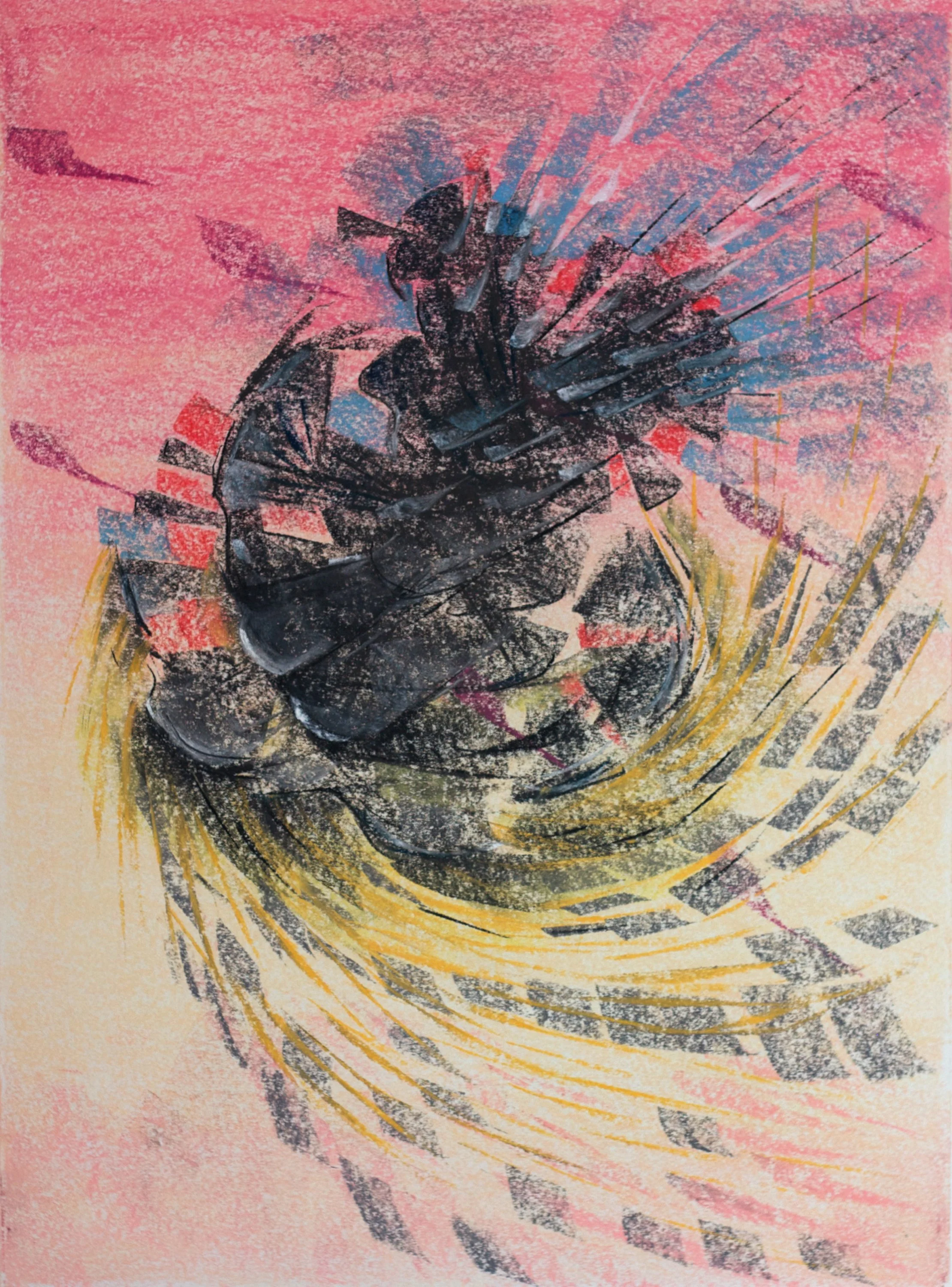 Gravel Pit No. 2, pastel, 16″ x 20″, 2018