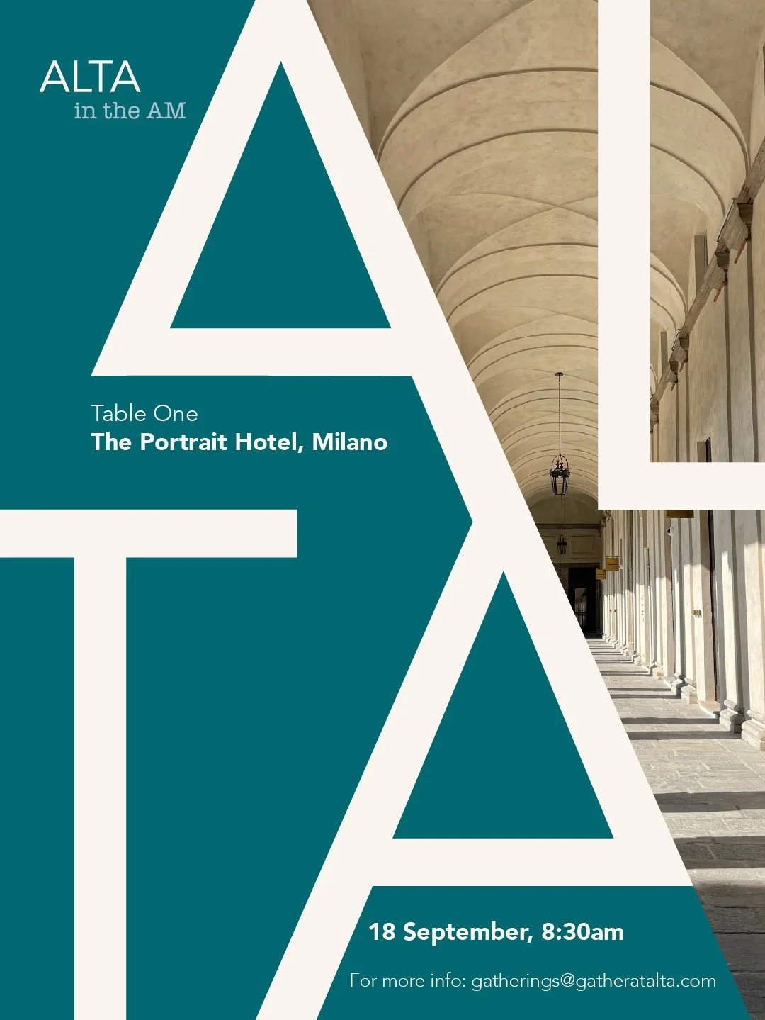 September 18, Table One, Milan