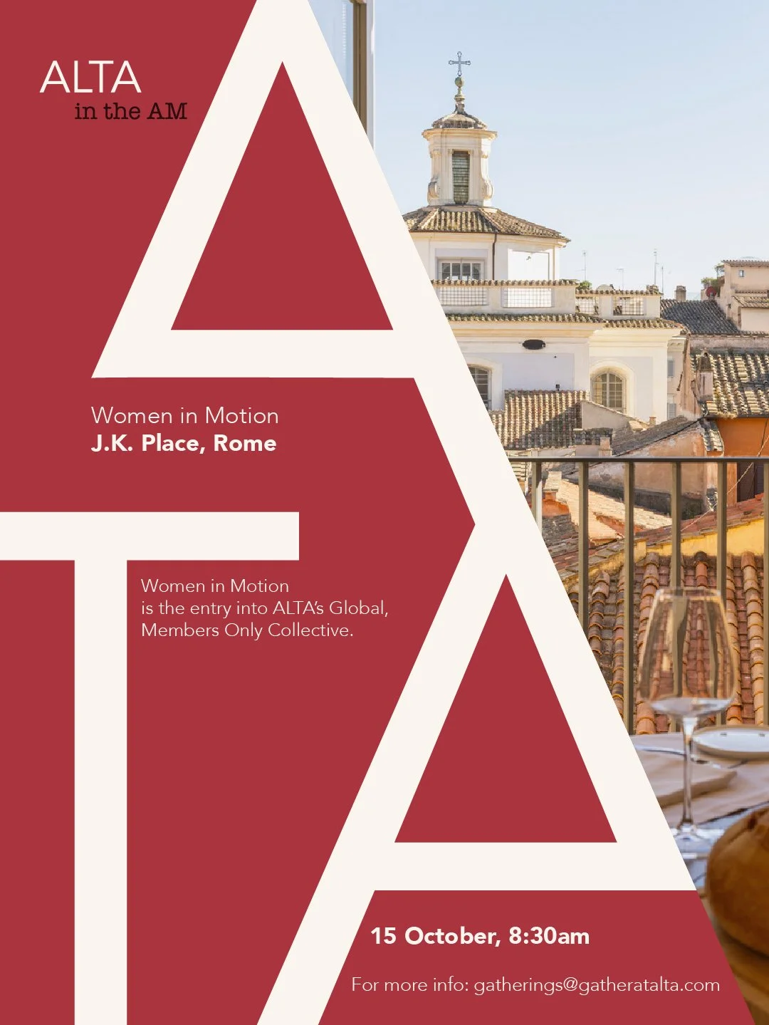 October 15, Women in Motion, Rome