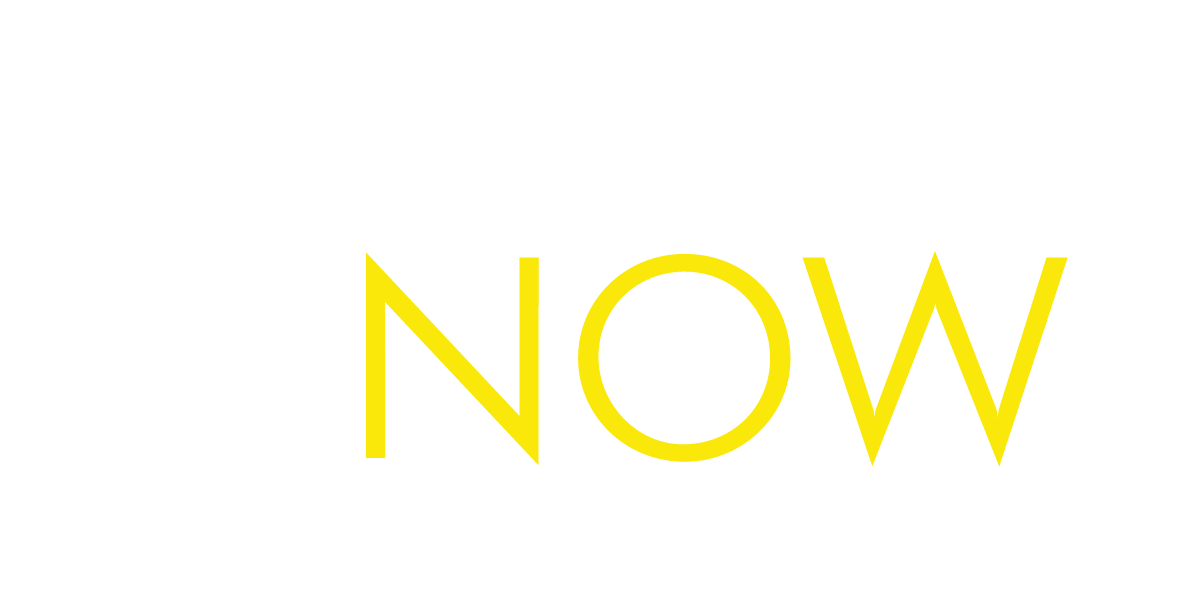 A graphic with the words 'Drung NOW' and an image of a person's face wearing glasses, with a list of names or words on the left side.