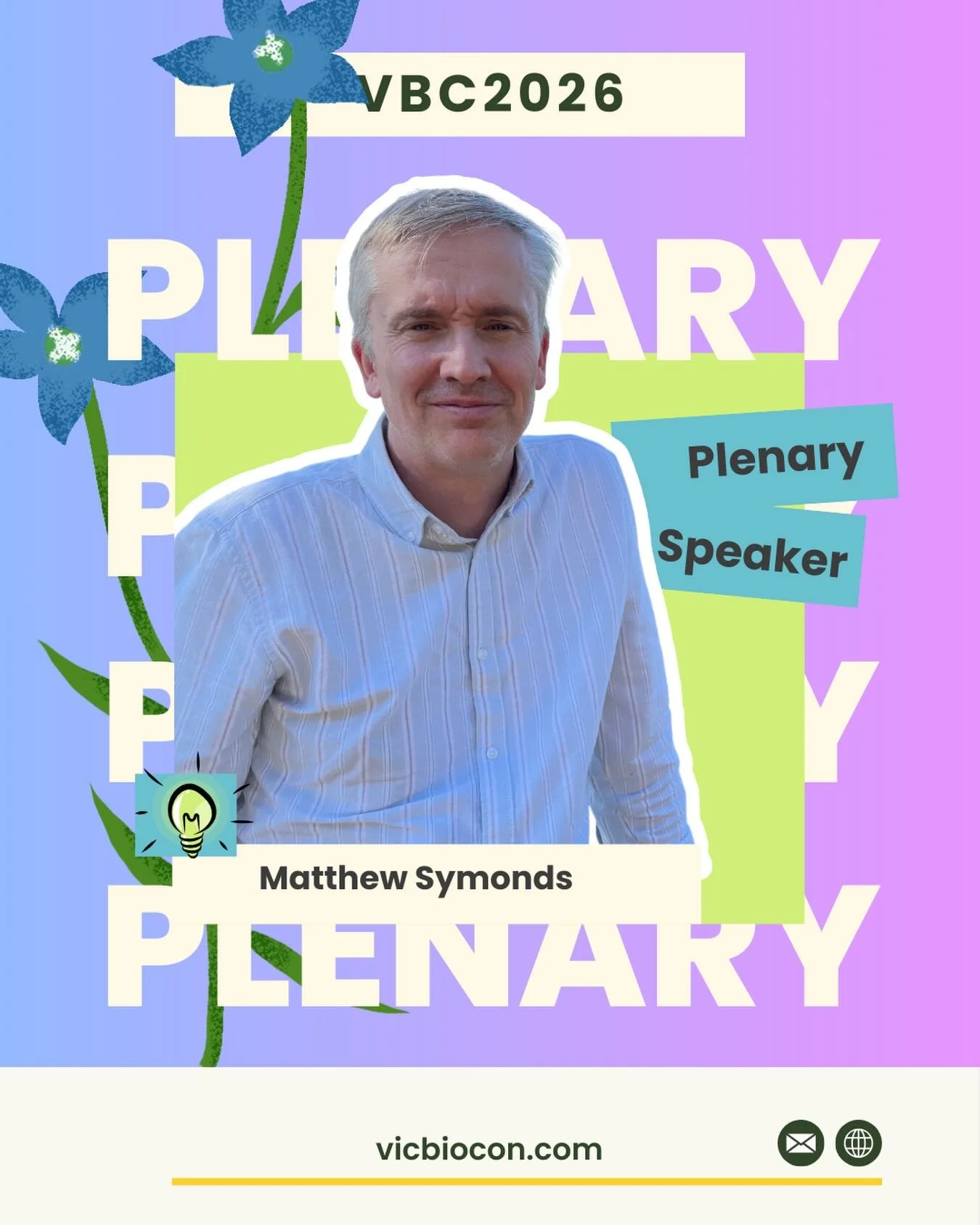 Up first at #vicbiocon26 today, we&rsquo;re excited to welcome our plenary speaker, Professor Matthew Symonds from Deakin University! 

Matthew is an evolutionary ecologist, originally from the UK, who has been based in Australia for the past 25 year