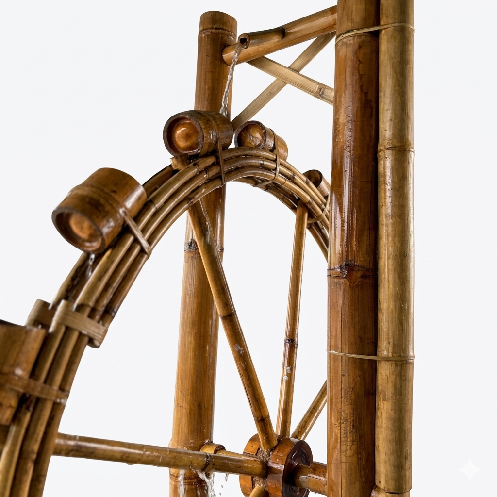 Bamboo water mill