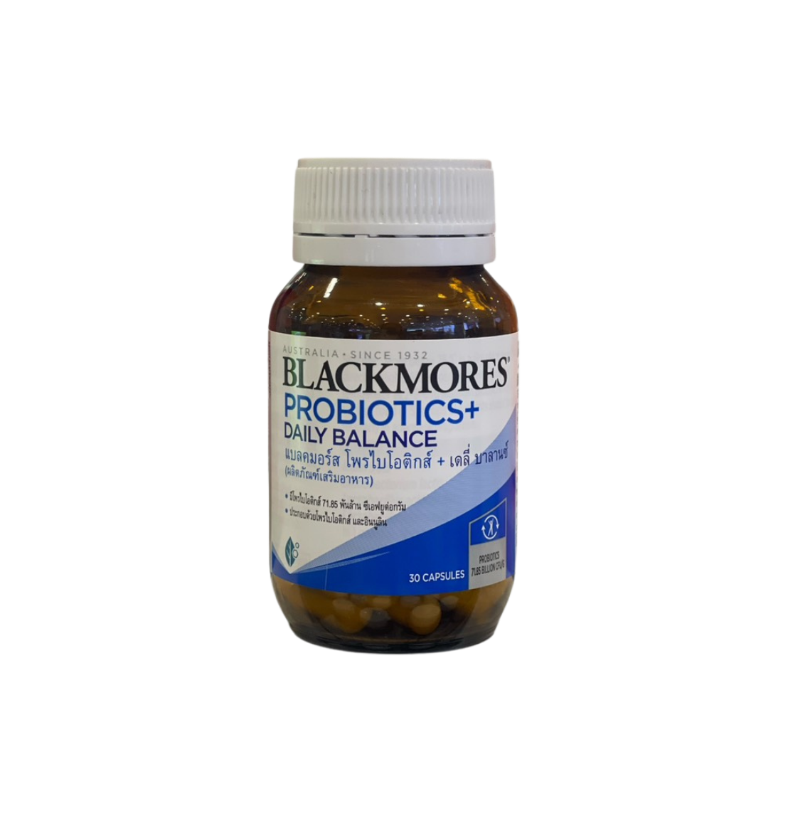Blackmores Probiotics+ Daily Balance แบลคมอร์ส โพรไบโอติกส์ เดลี่ บาลานซ์ 30 แคปซูล