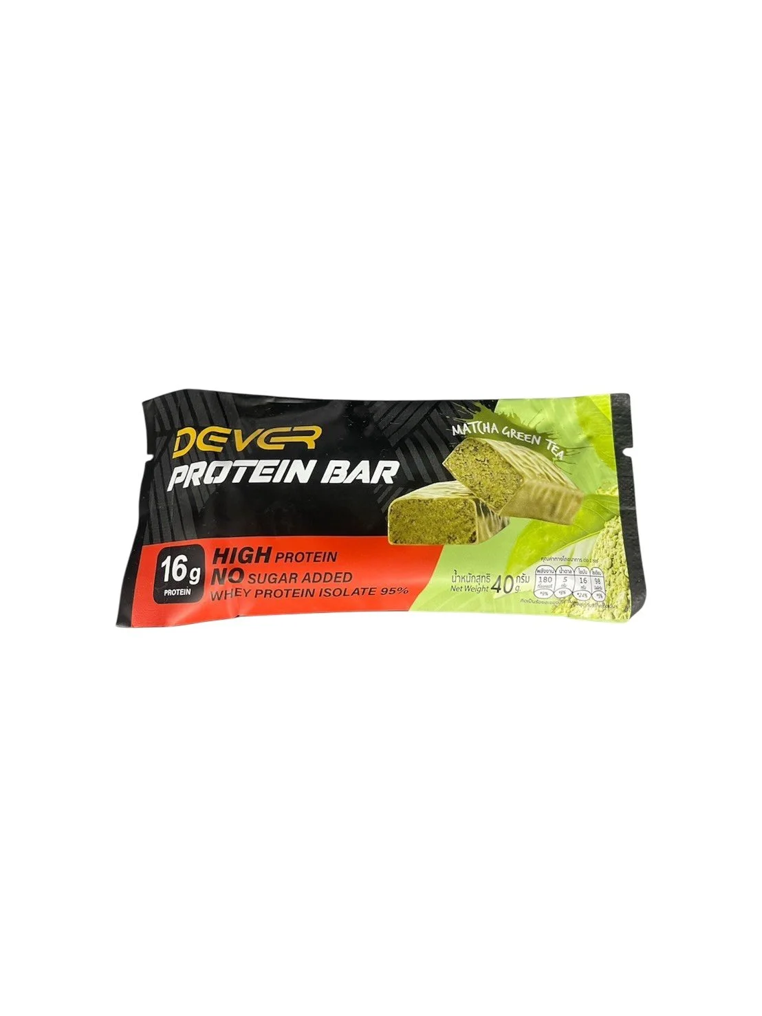 DEVER Protein Bar Matcha Green Tea