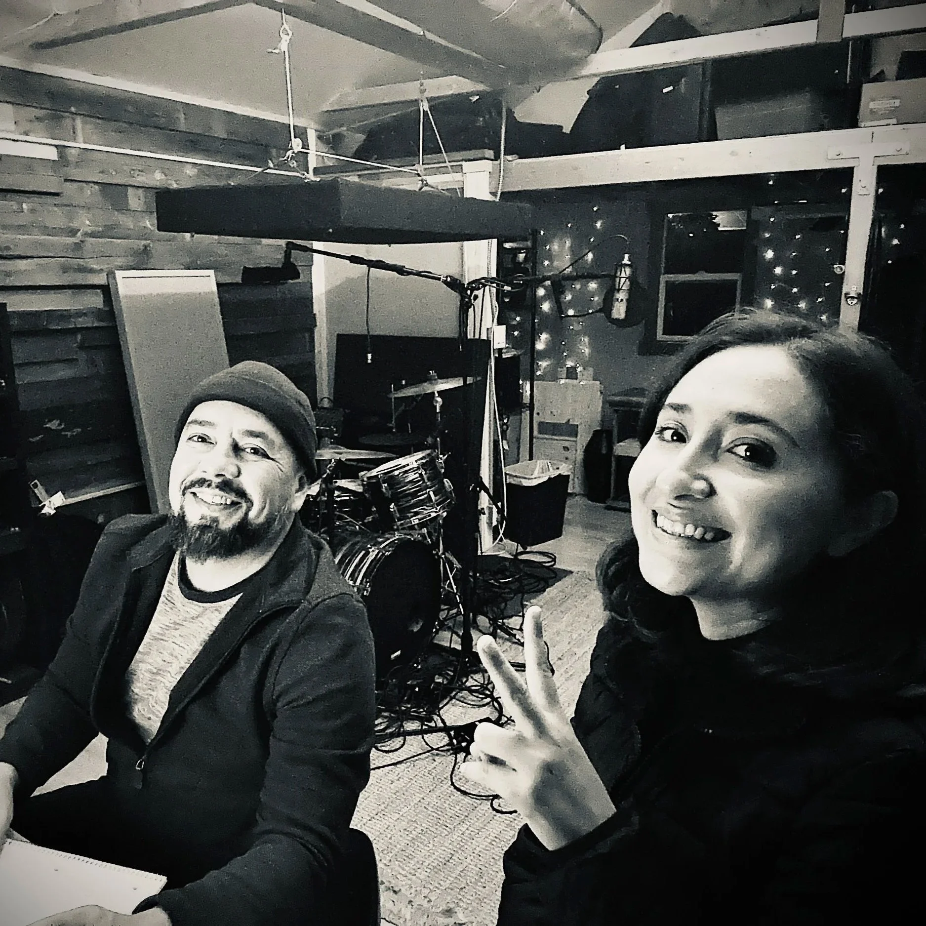 Songwriting session with Anessa and Jose Cano for “Quiero.”