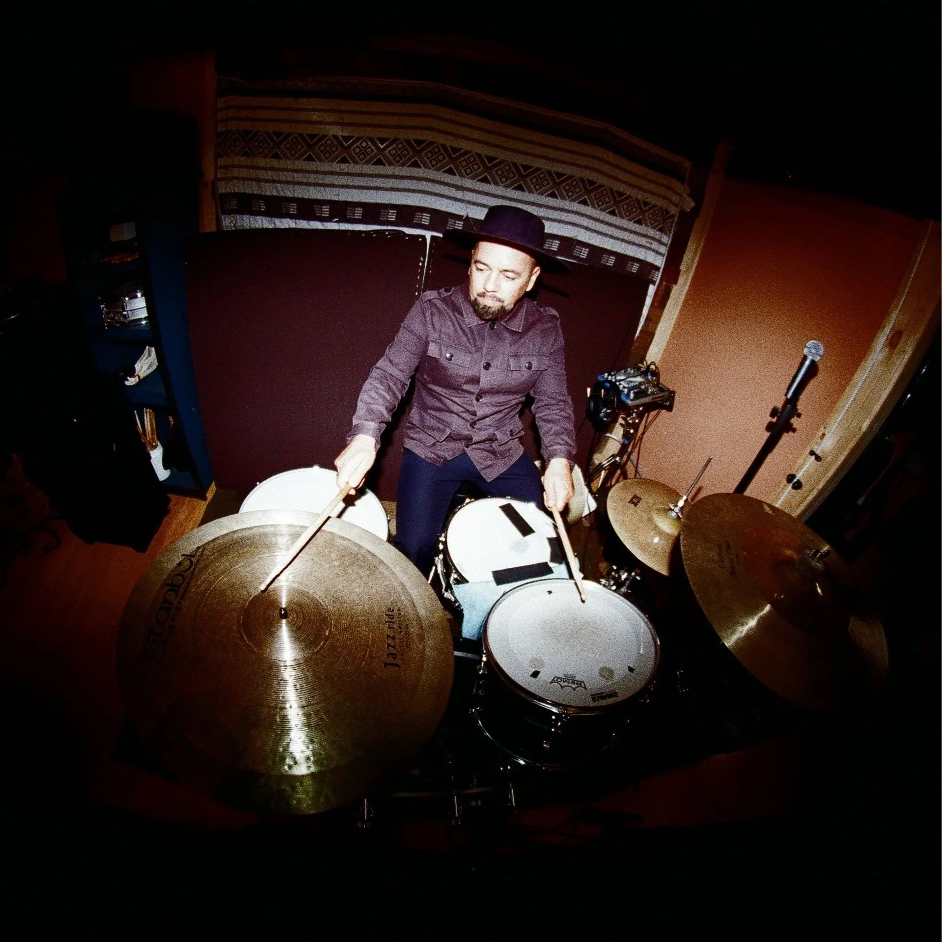 Jose Cano, drummer, vocalist and producer for LaOx. Photo by Leo Burciaga.