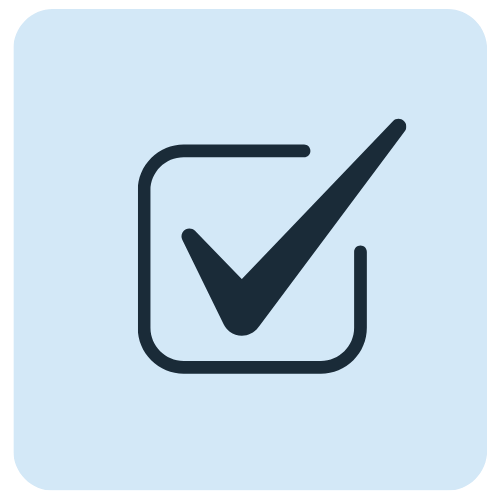 Illustration av en check box