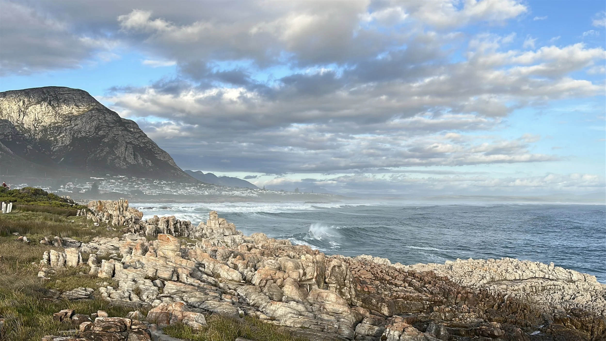 The rugged coast of the Atlantic ocean - Hermanus, South Africa