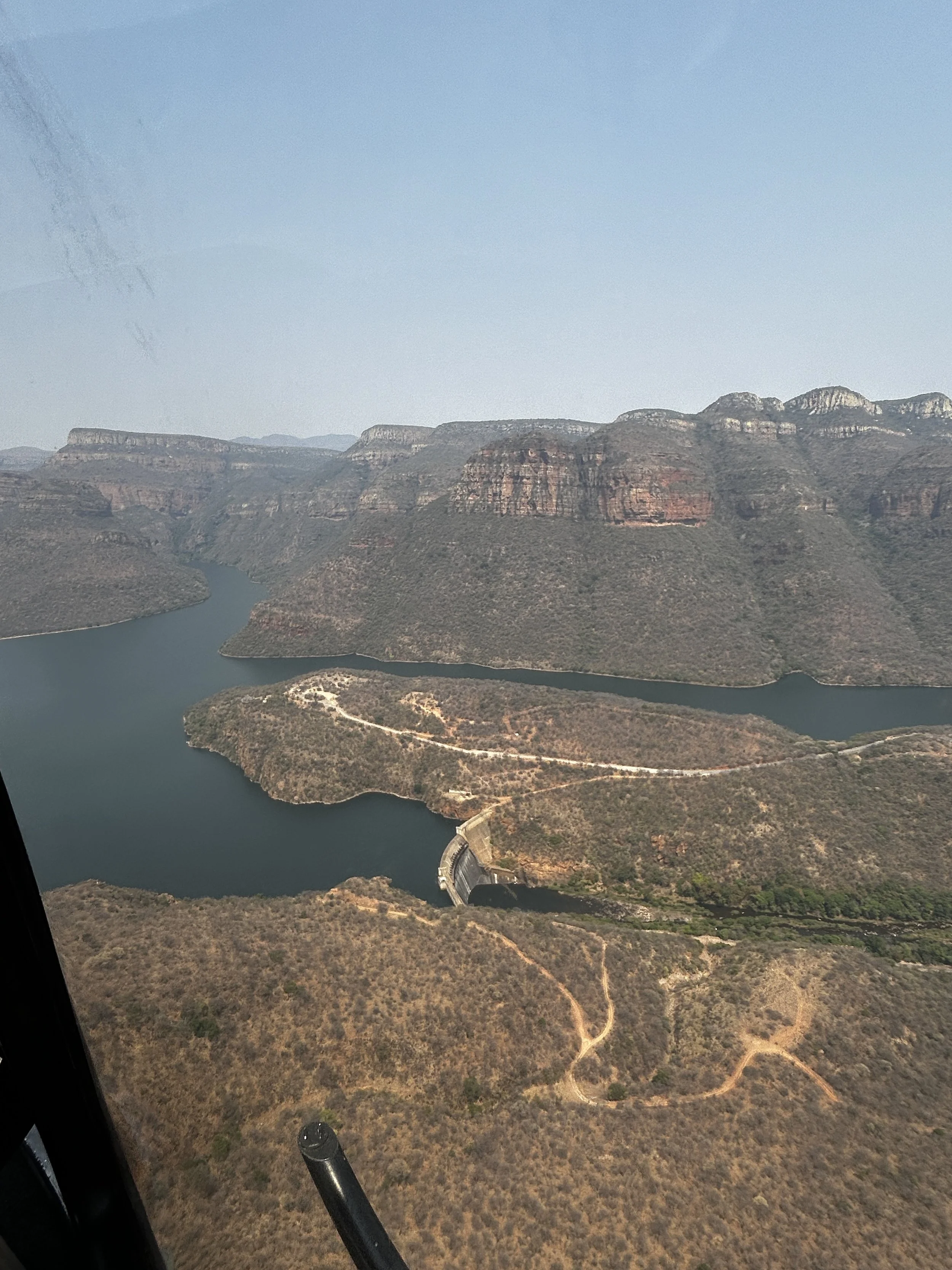 Helicopter tour over the Blyde River Canyon, South Africa.  The worlds 3rd largest canyon!