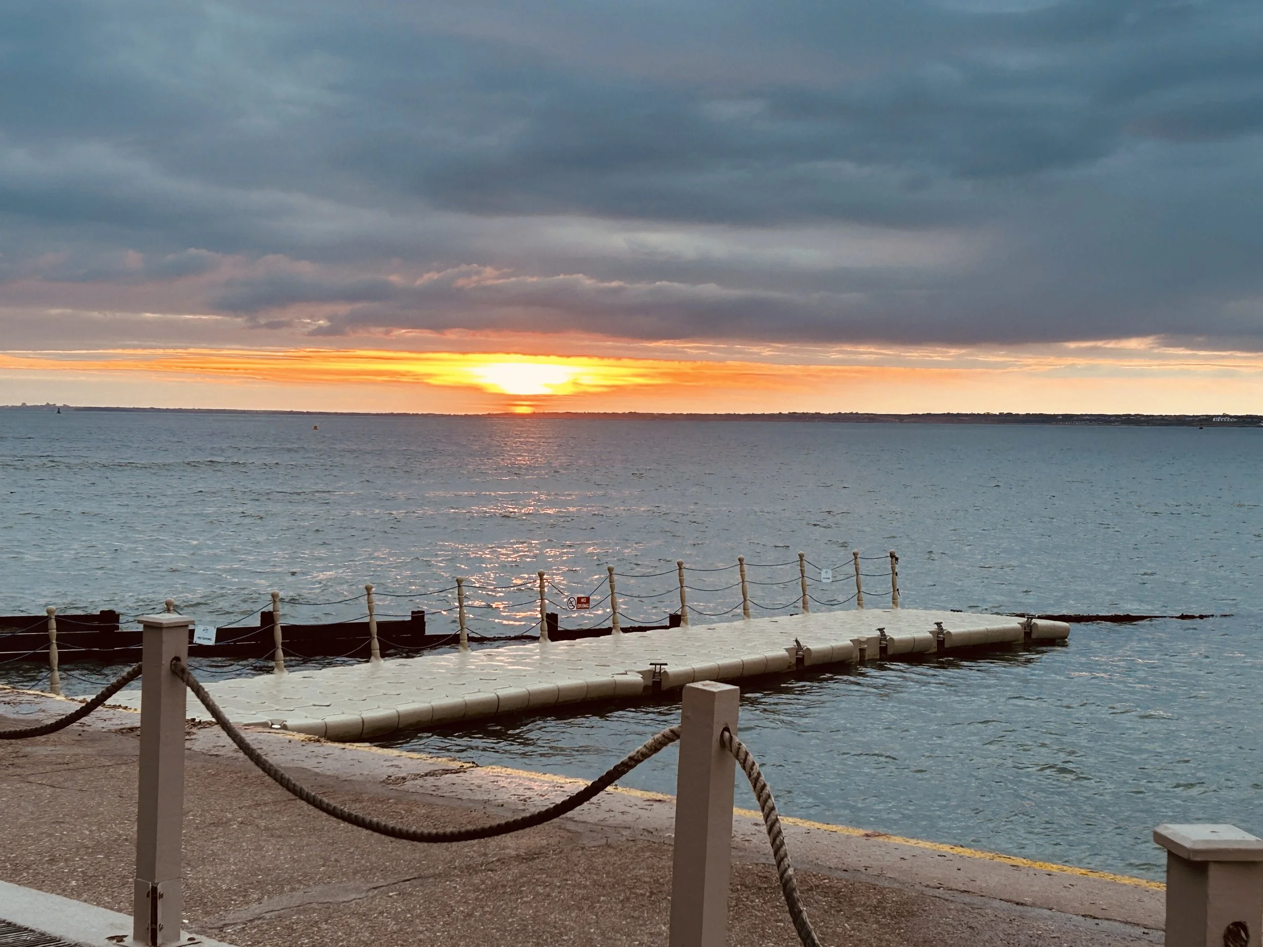 Sunset from the Isle of Wight, UK