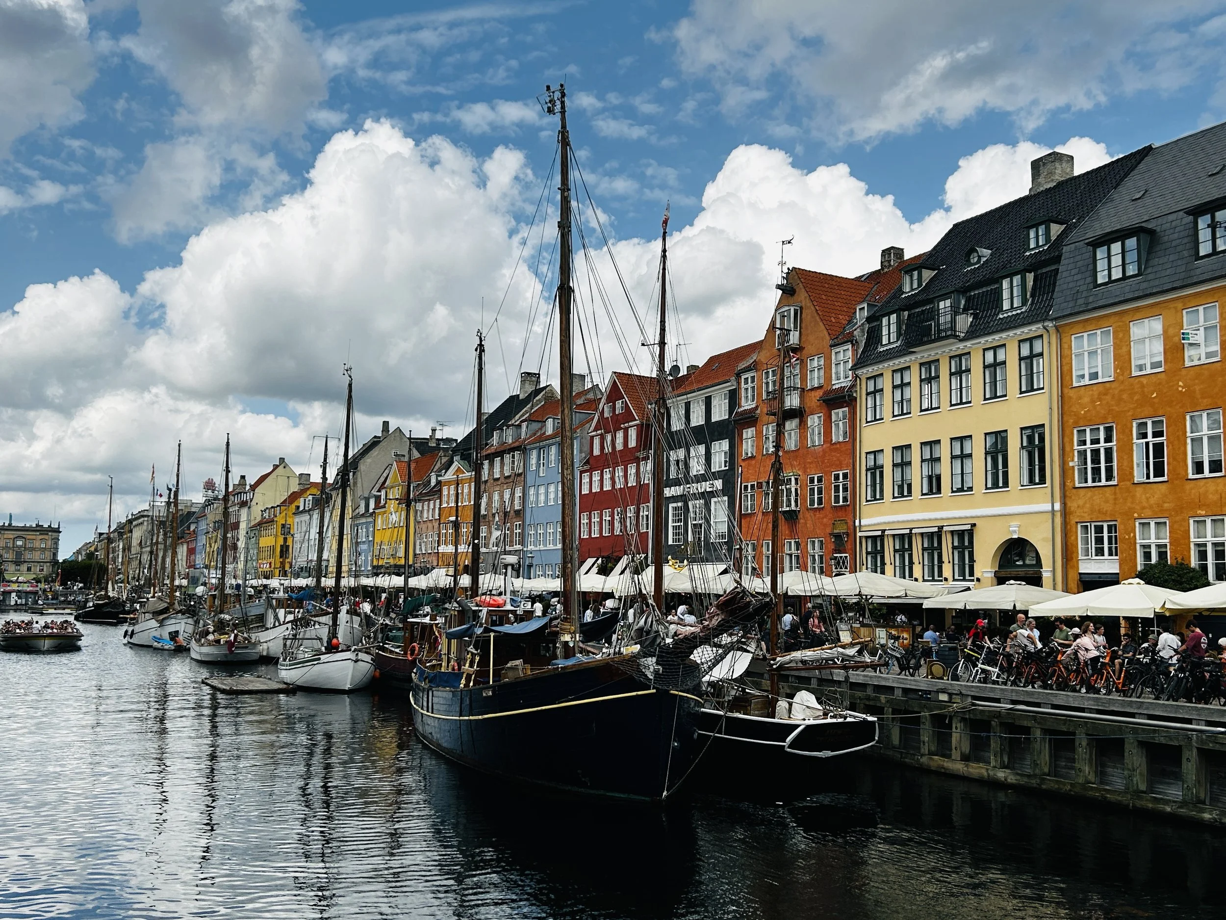 Waterside dining in Nyhavn - Copenhagen, Denmark