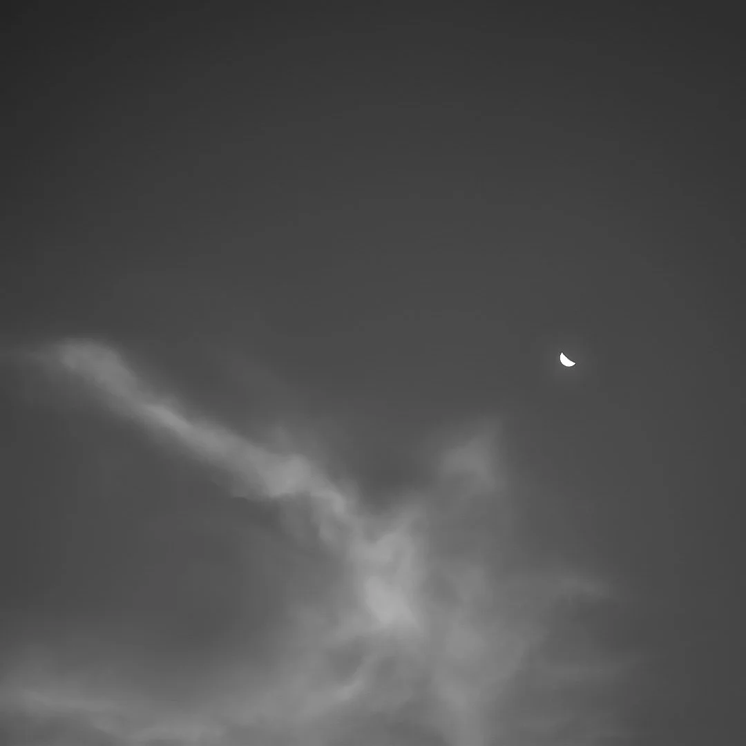 The clouds open up...solitude and enlighten, our limitless sky