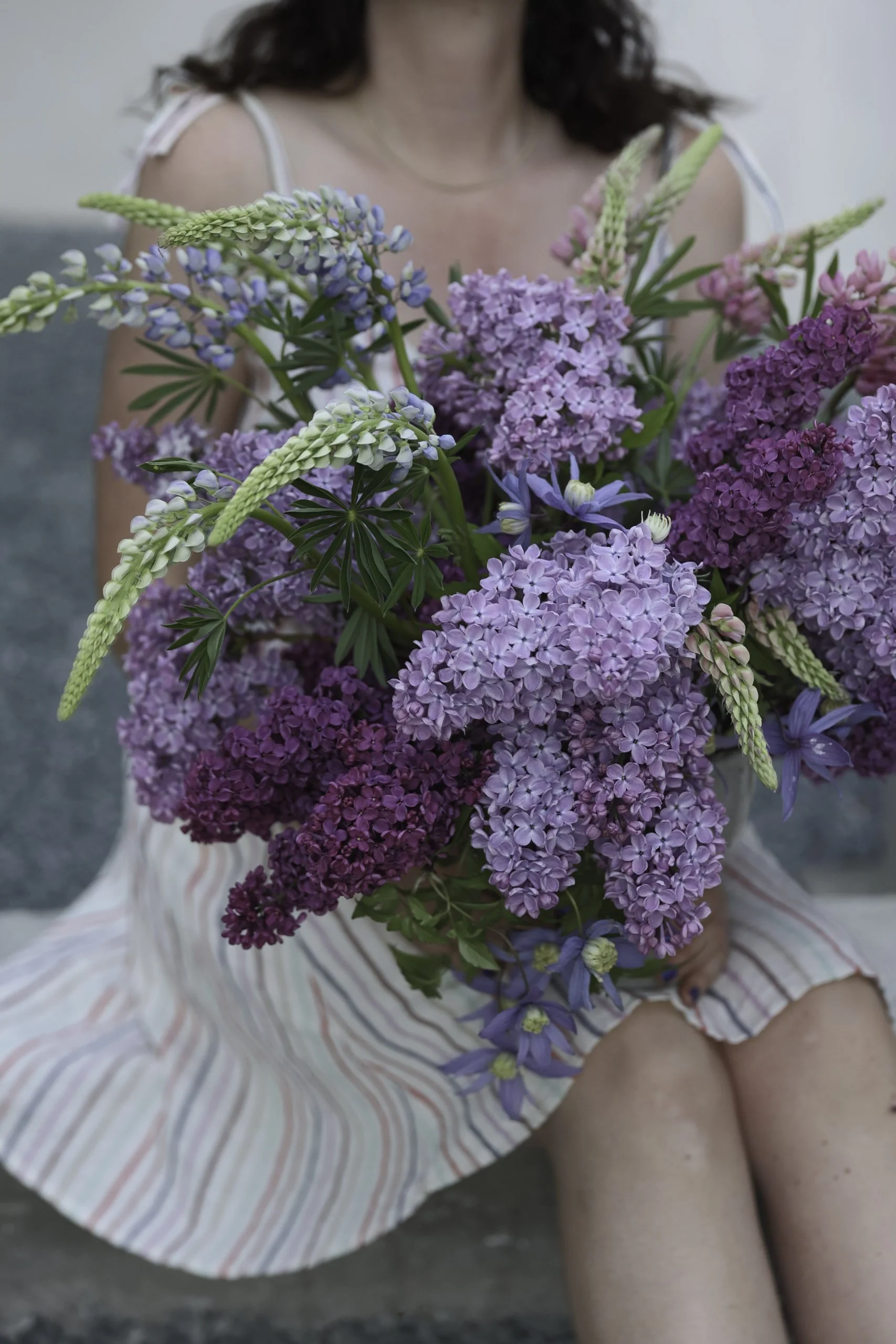 Snittblomster Syriner Bryllupsblomster Brudebukett