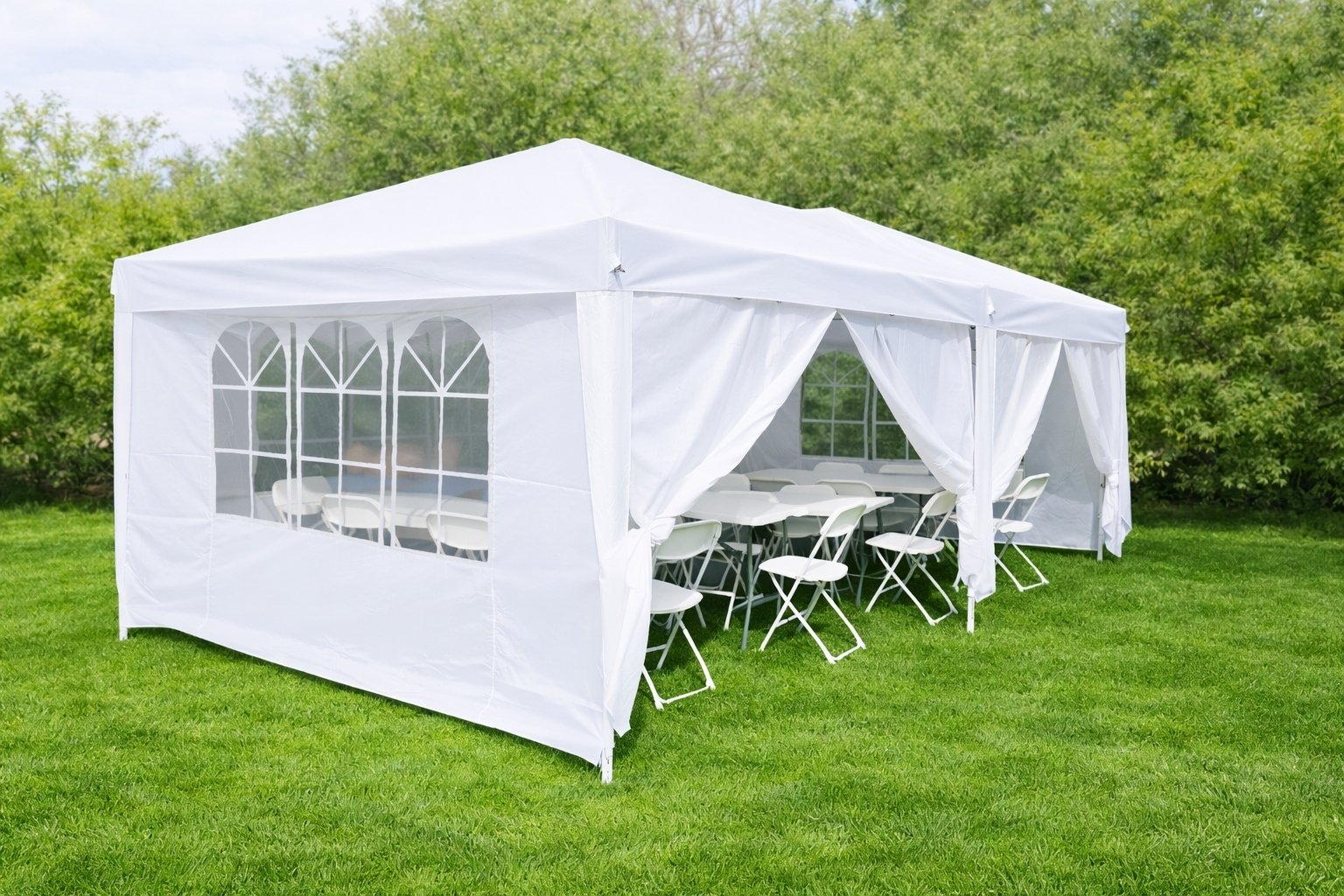 10x20 Pop-up Tent - two sides