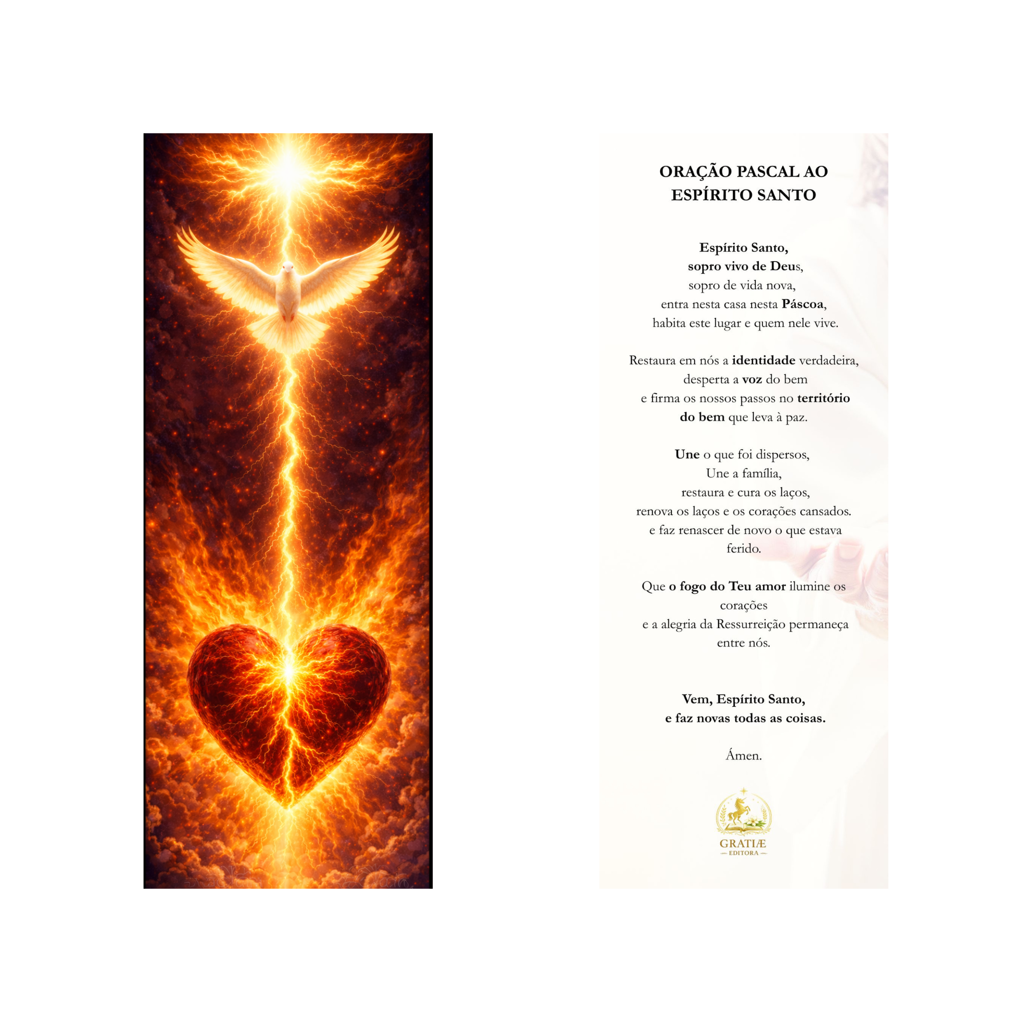 Marcador • Pagela Pascal | Fogo do Espírito