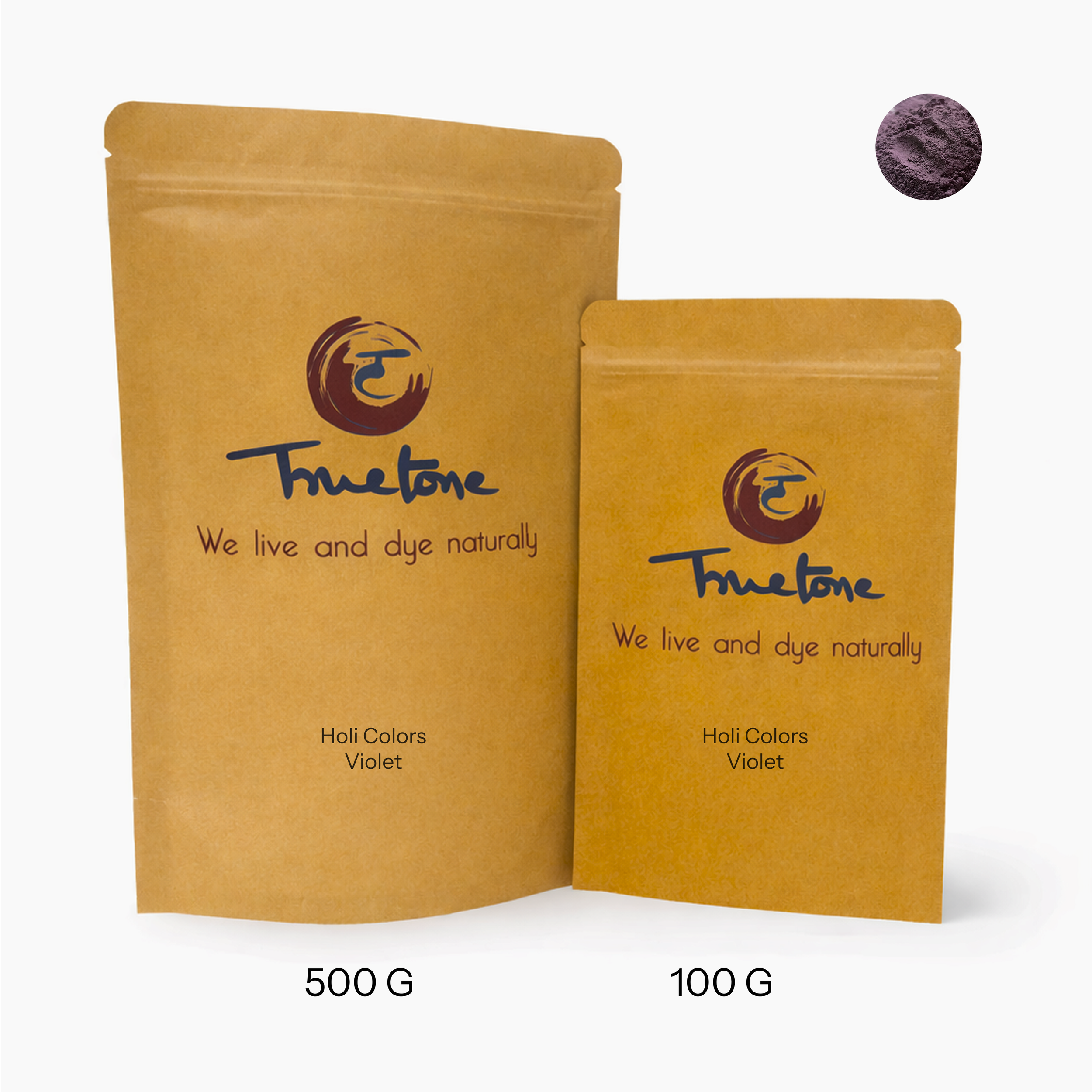 Violet | Holi Colors | 100 Gms | 500 Gms | Truetone Ink