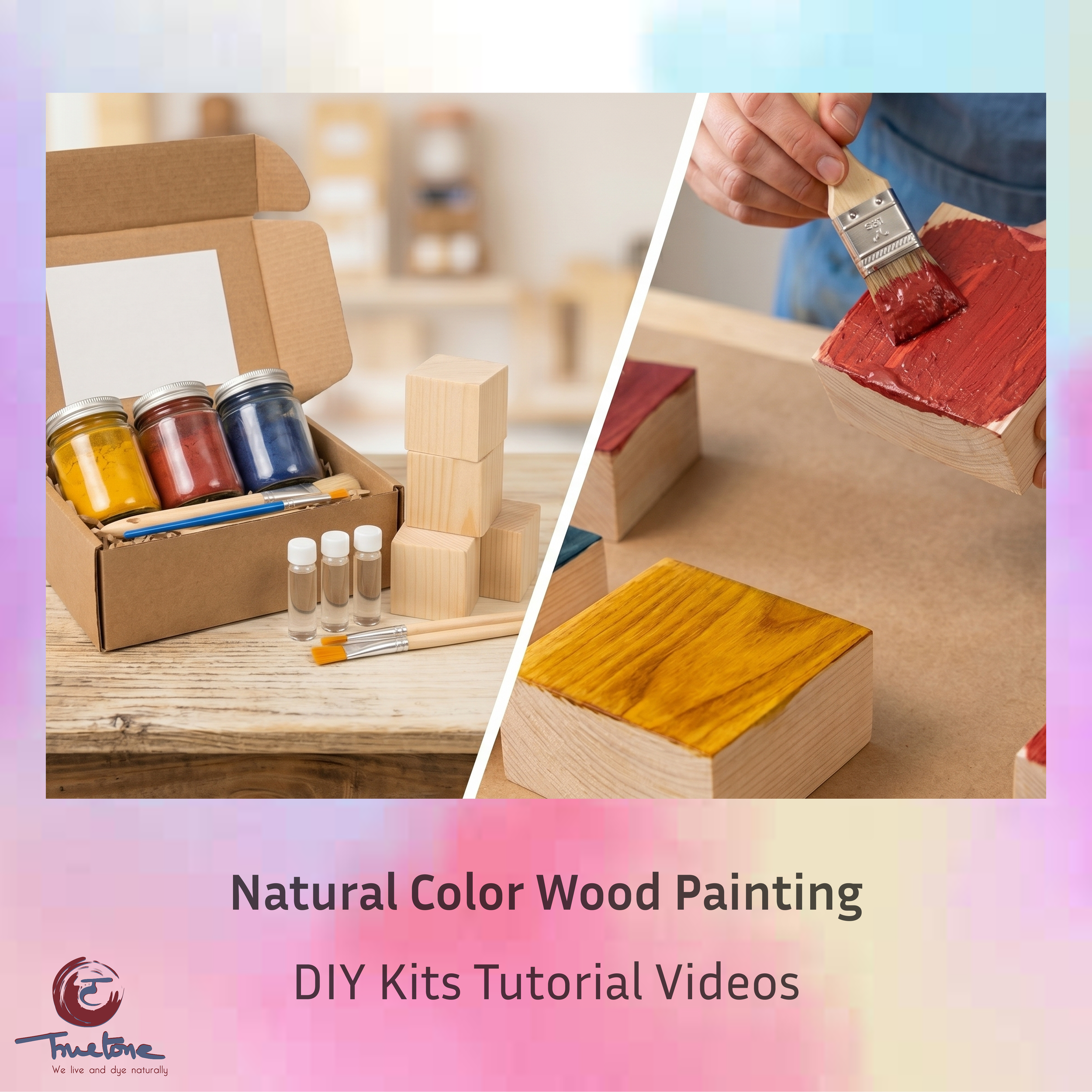 DIY Kit Tutorial Video: Natural Colors Wood Painting | Truetone Ink