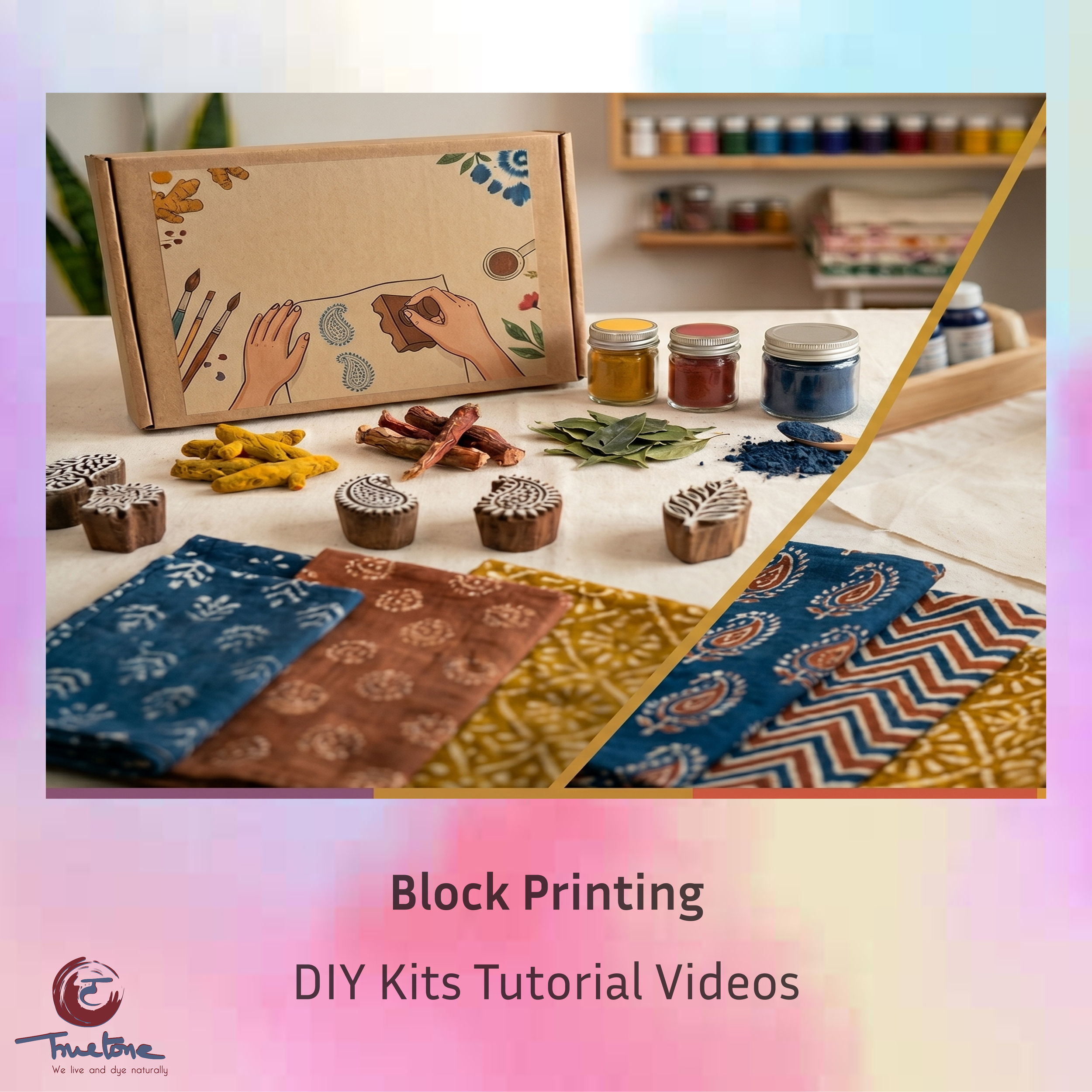 DIY Kit Tutorial Video: Block Printing | Truetone Ink