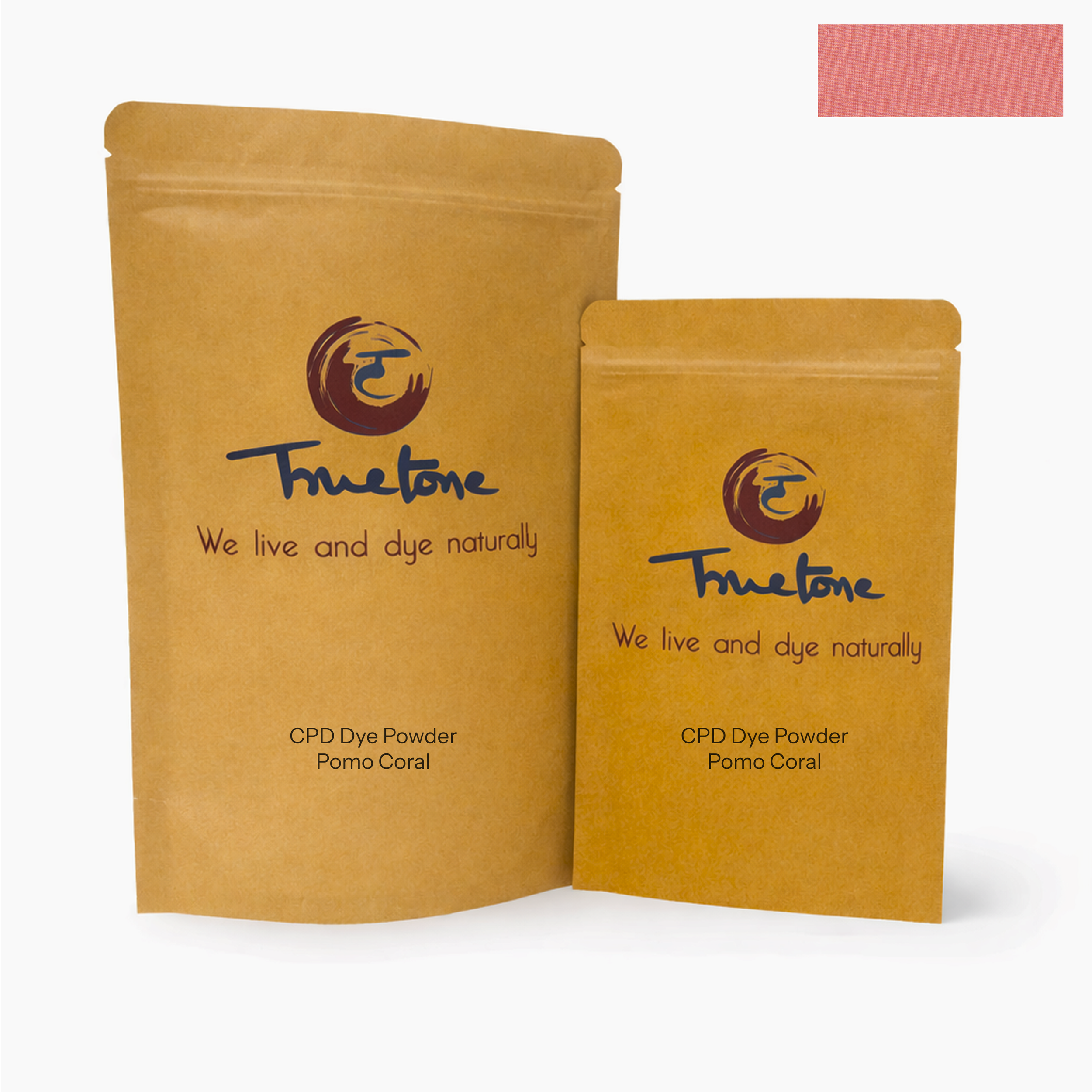 Pomo Coral | Fabric CPD Dye | 50 Gms | 500 Gms | Truetone Ink