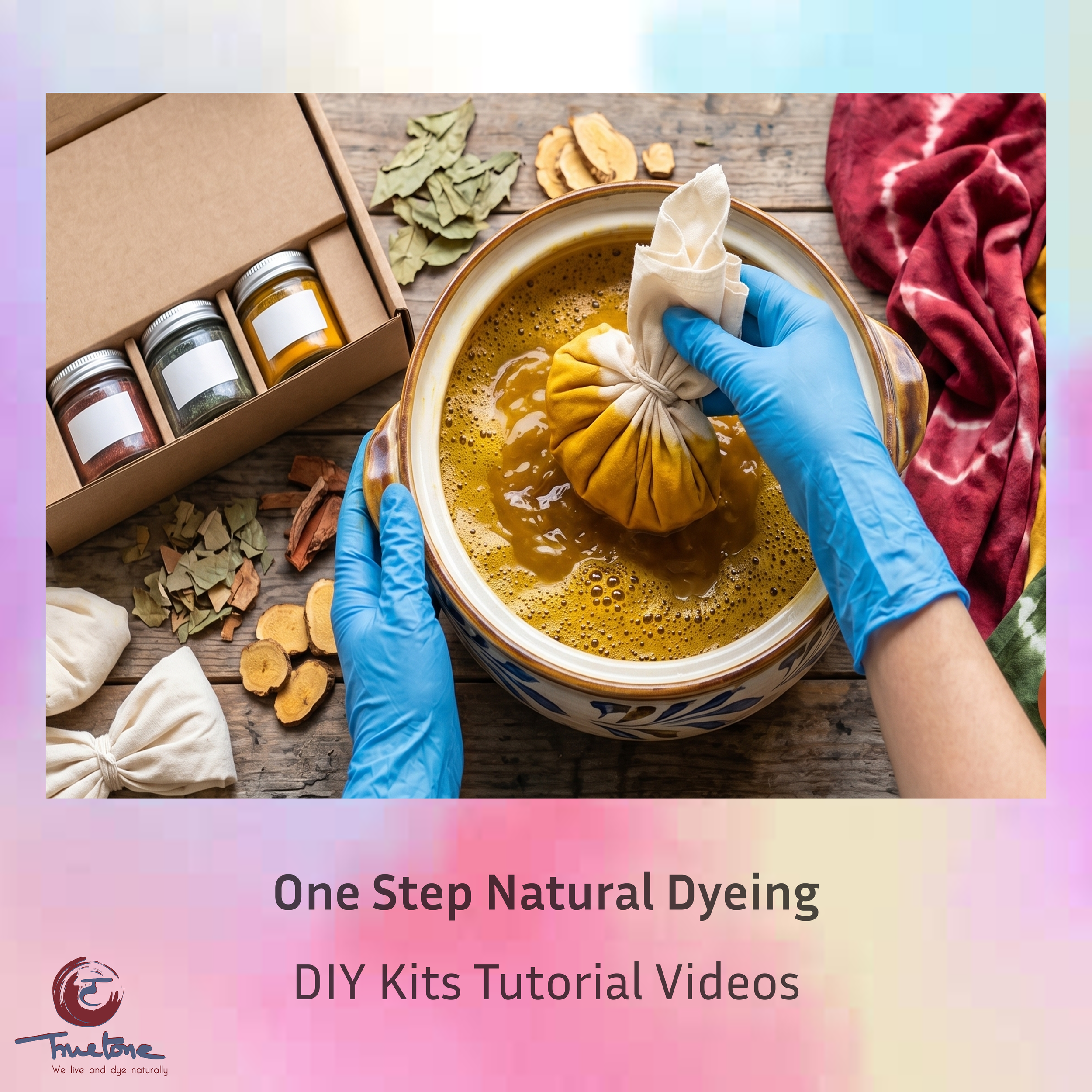 DIY Kit Tutorial Video: One Step Natural Dyeing | Truetone Ink