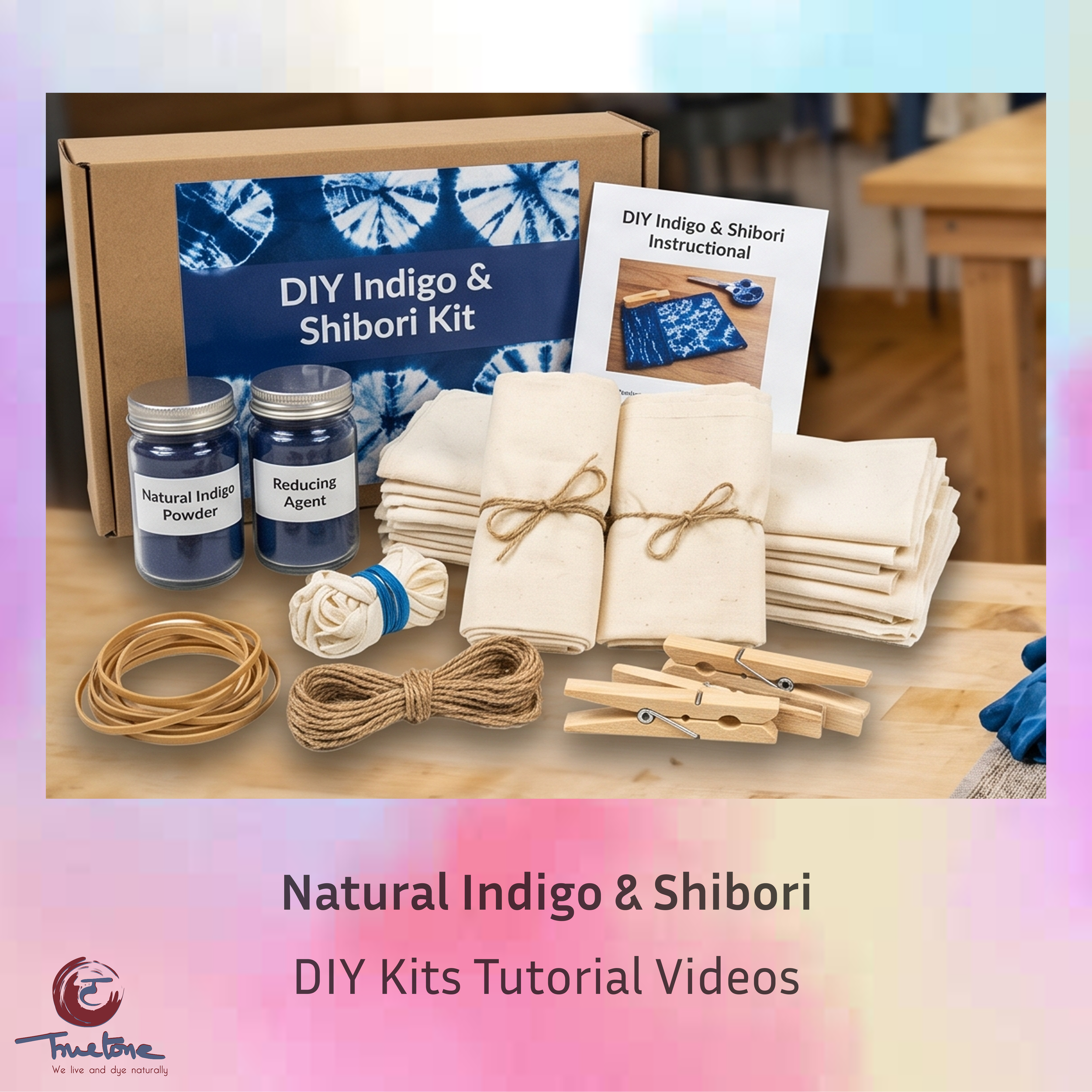 DIY Kit Tutorial Video: Natural Indigo & Shibori | Truetone Ink