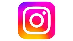 Logo Instagram coloré sur fond blanc.