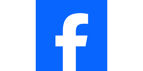 Logo de Facebook avec un fond bleu et une lettre 'f' blanche.
