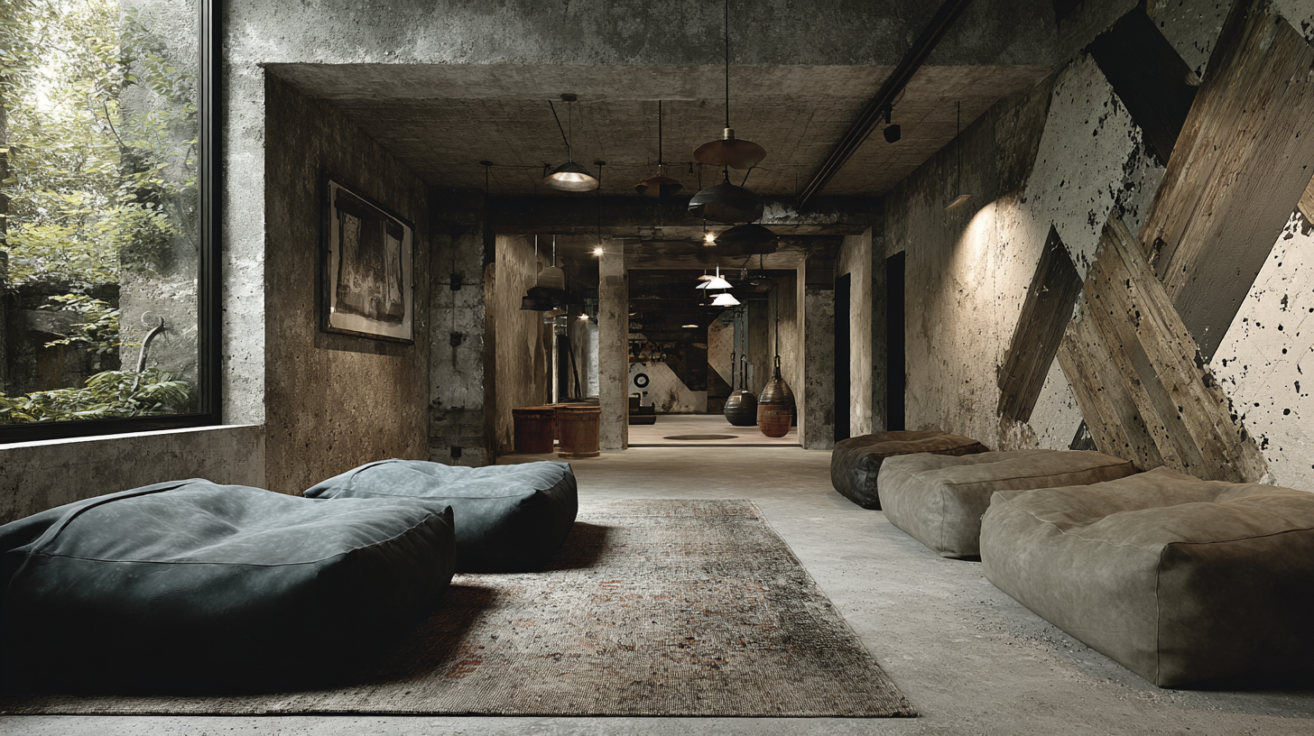 Individuell bedruckbare Akustiktapete im Übergangsbereich eines Hotels