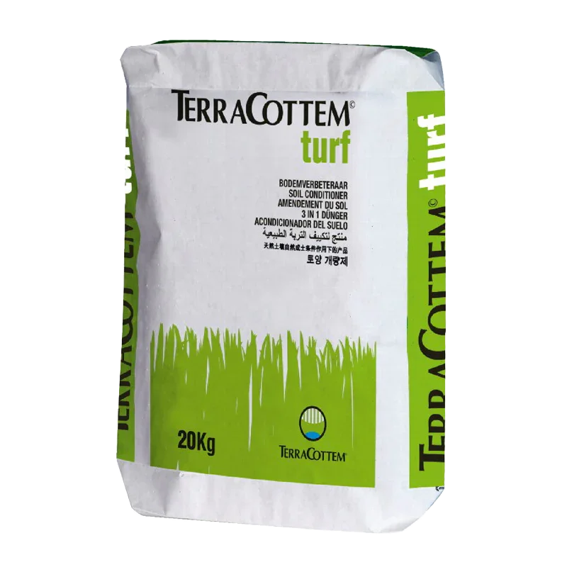 A 20kg bag of TerraCottem turf soil conditioner.