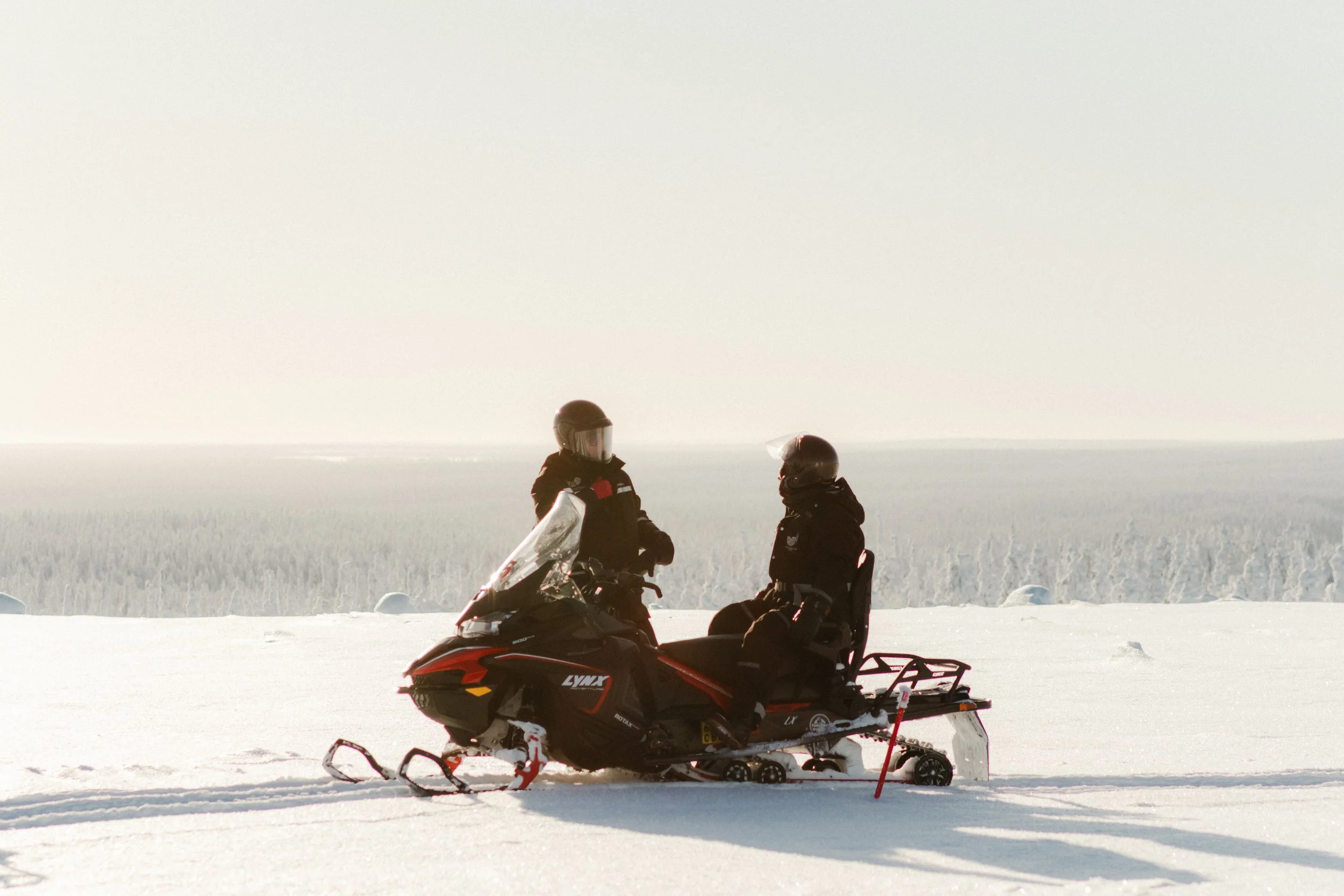 Snowmobile + Ice Fishing