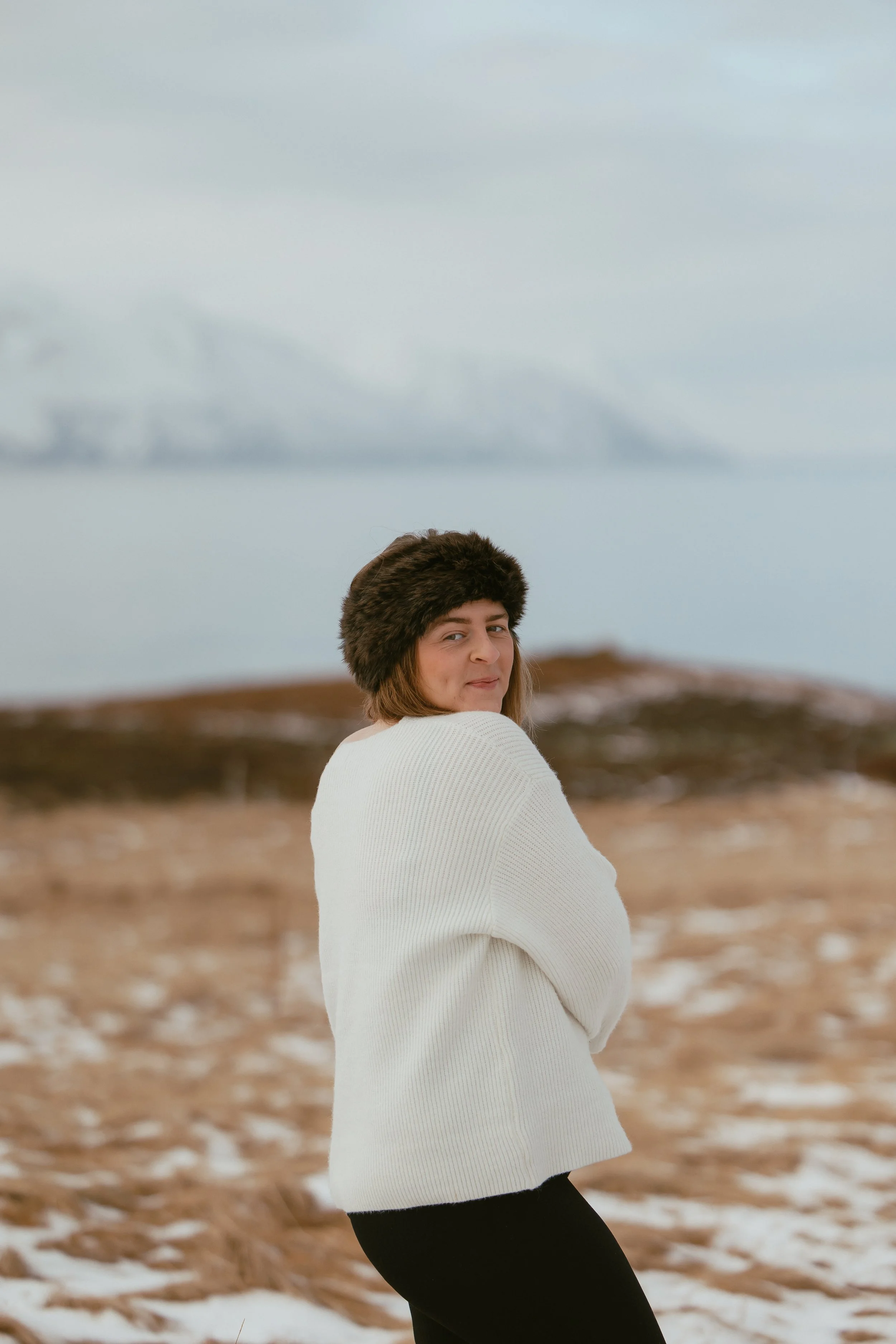 Birta, Iceland elopment photographer and driver guide, standing in the Icelandic highlands