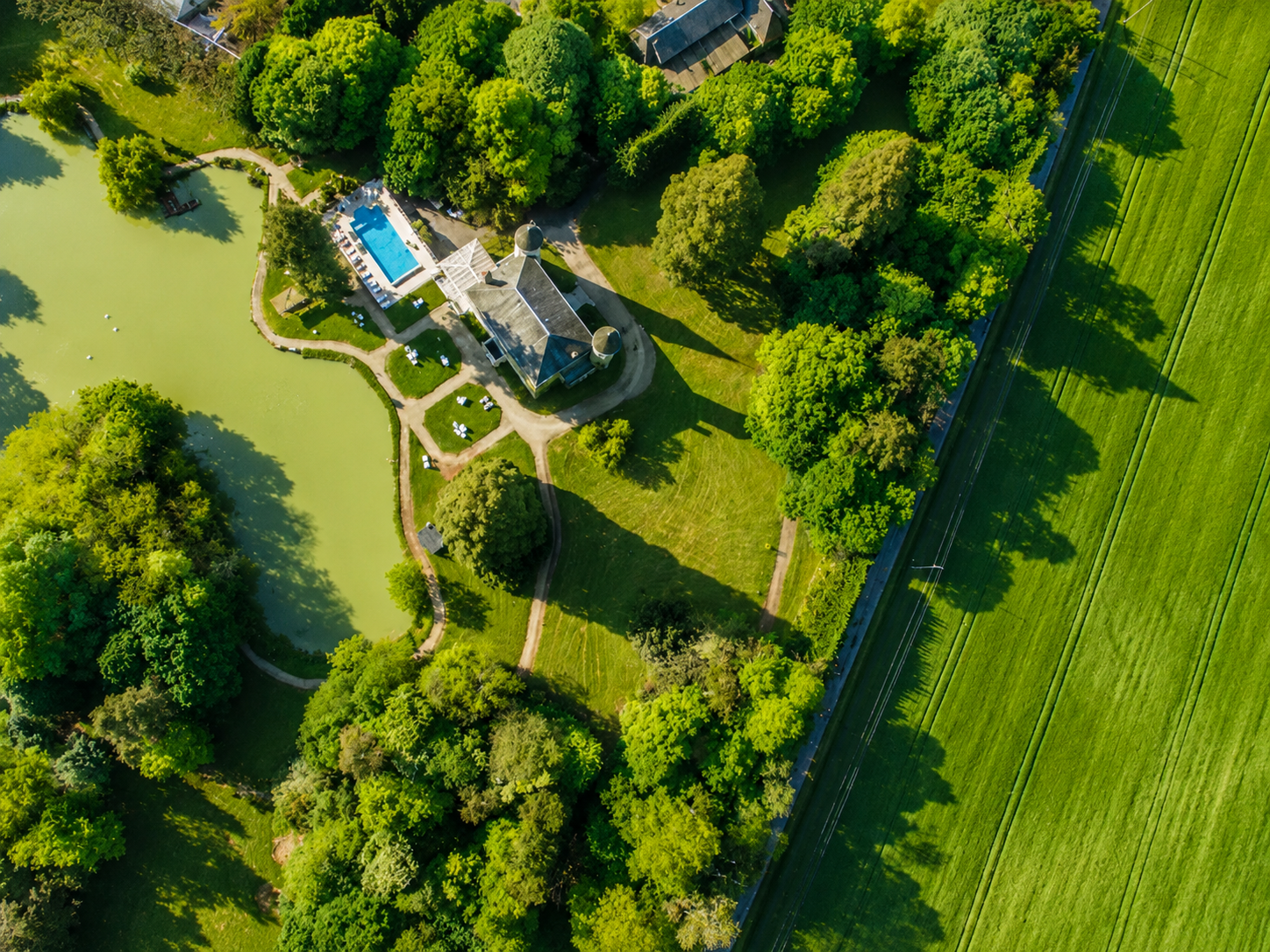 Panoramic view of the property