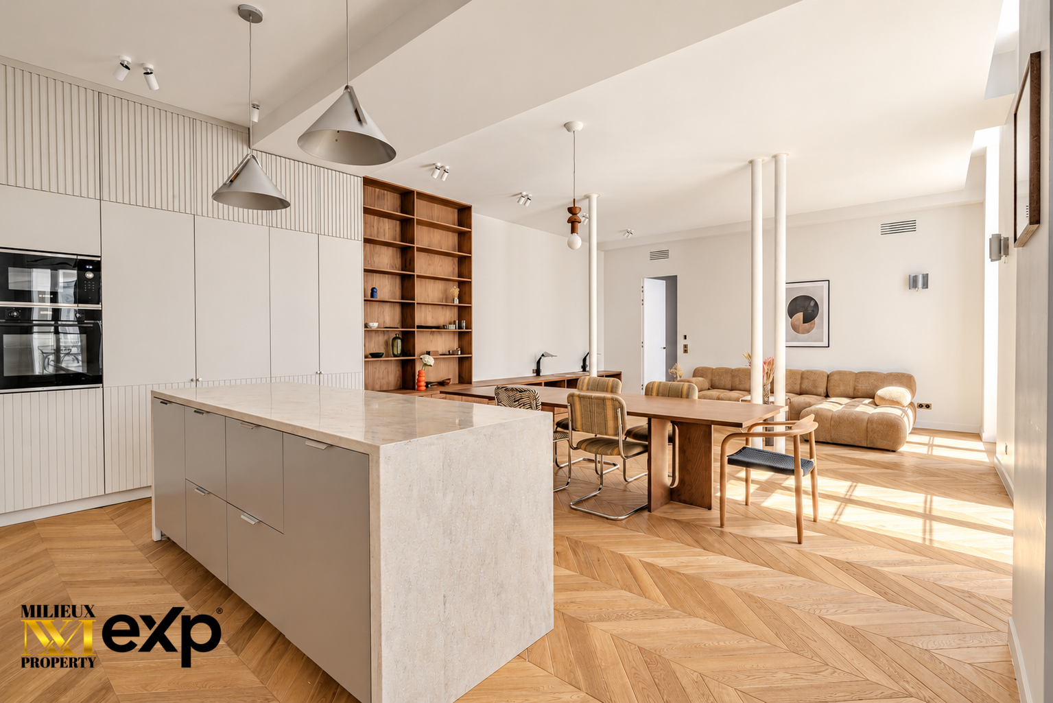 Living Room & Open Kitchen