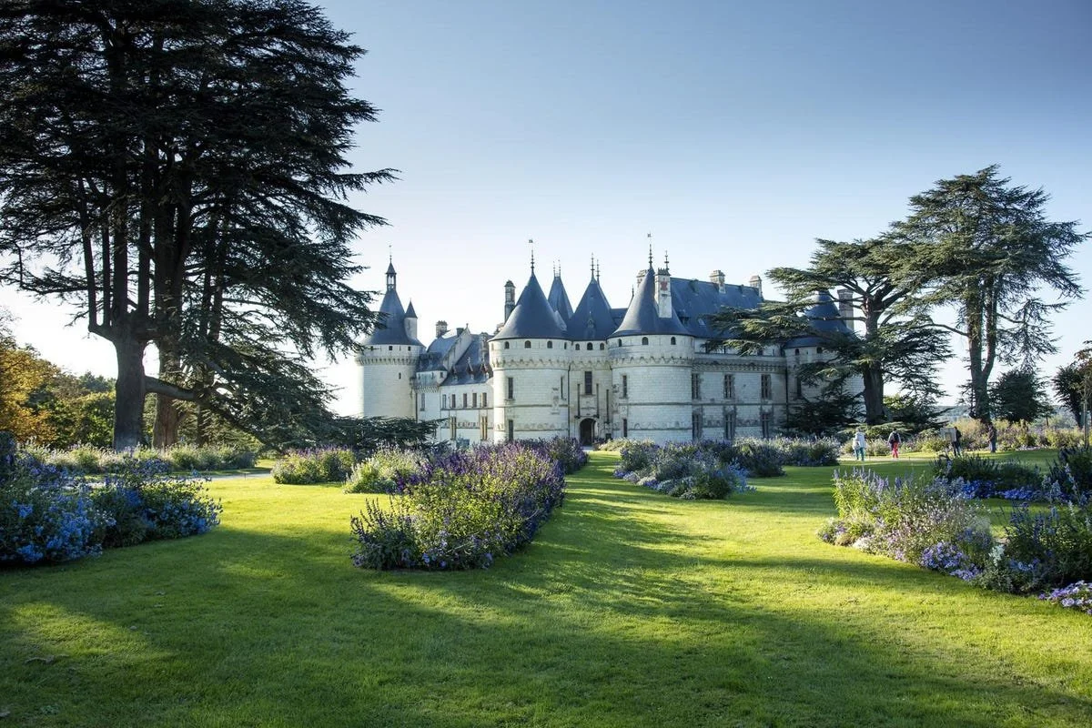 Picturesque château in the Loire valley, France