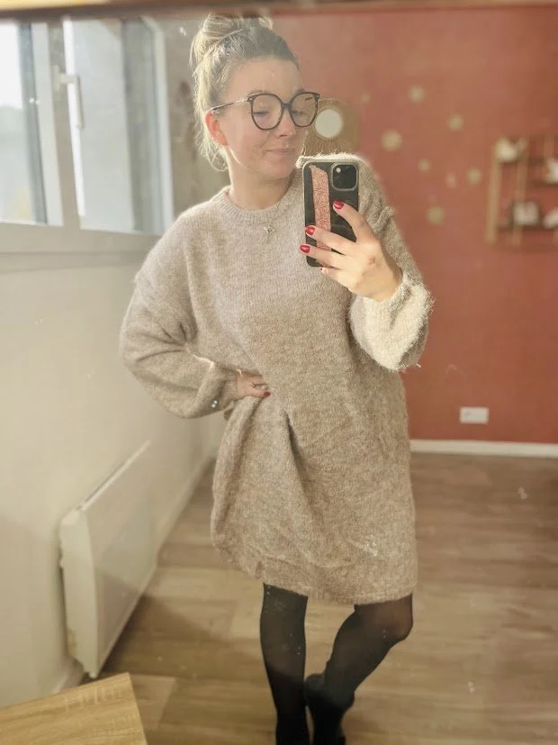 Robe/pull Beige
