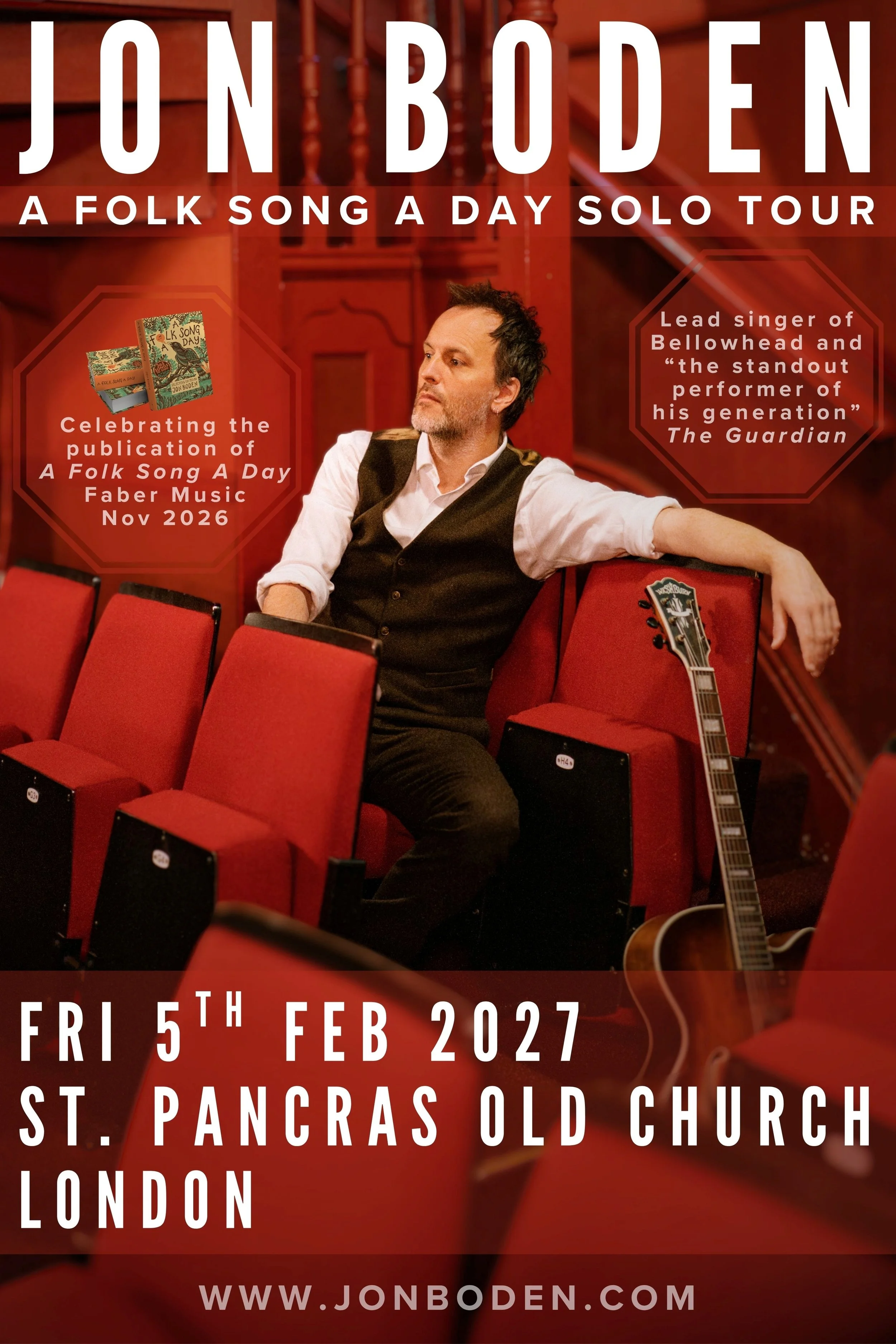 Jon Boden’s ‘A Folk Song A Day’ Solo Tour