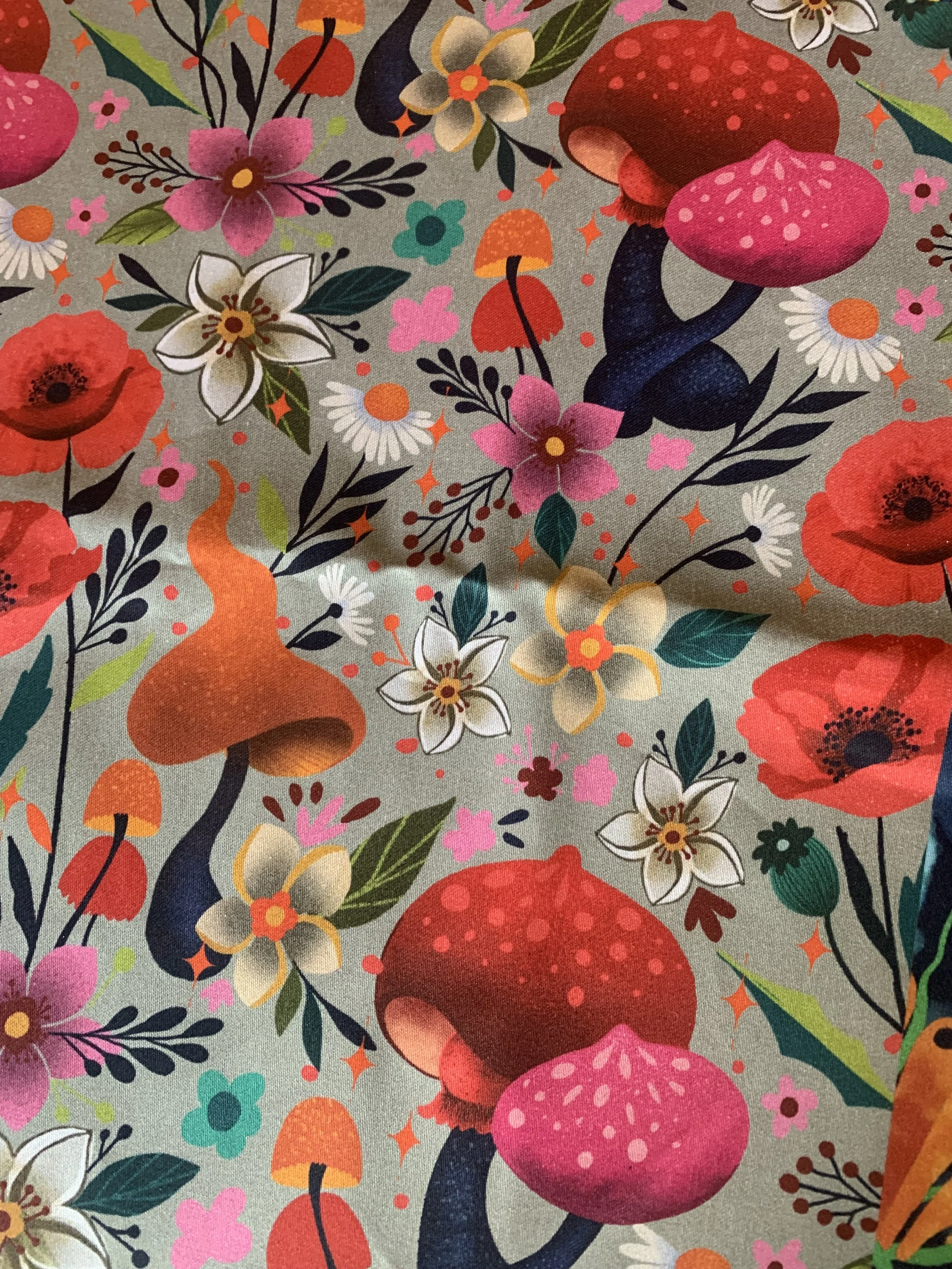 [Précommande] Tissu jersey coton / Champis Fleuris