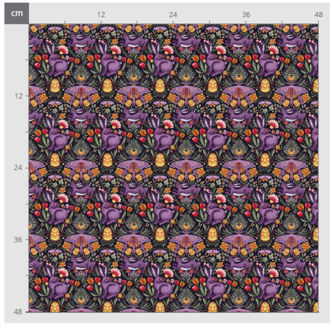 [Précommande] Tissu jersey coton/ Witchy Ostara Garden